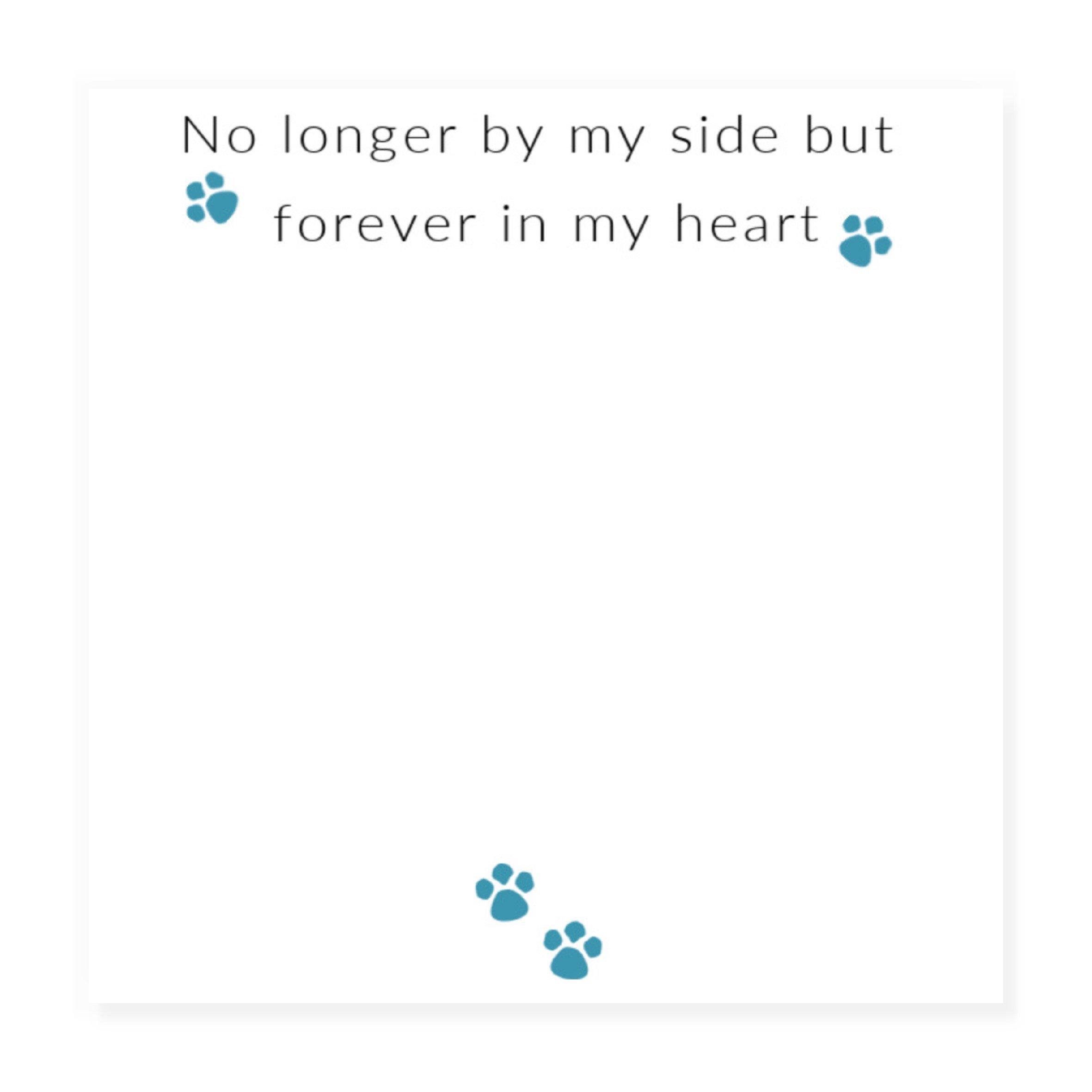 Silver - Aye Do - No Longer By My Side - Dog Bracelet & Gift Card - 3