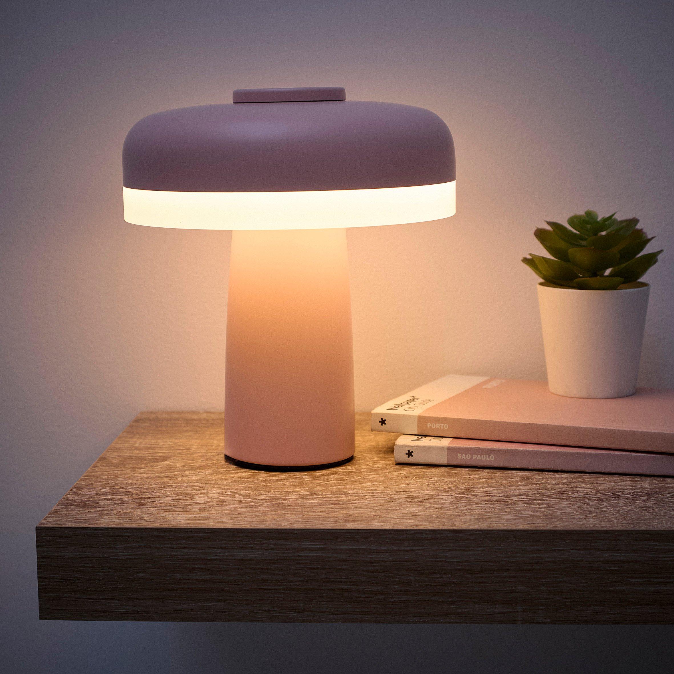 Pink - K Living - Lyon Pink Rechargeable Led Table Lamp - 2