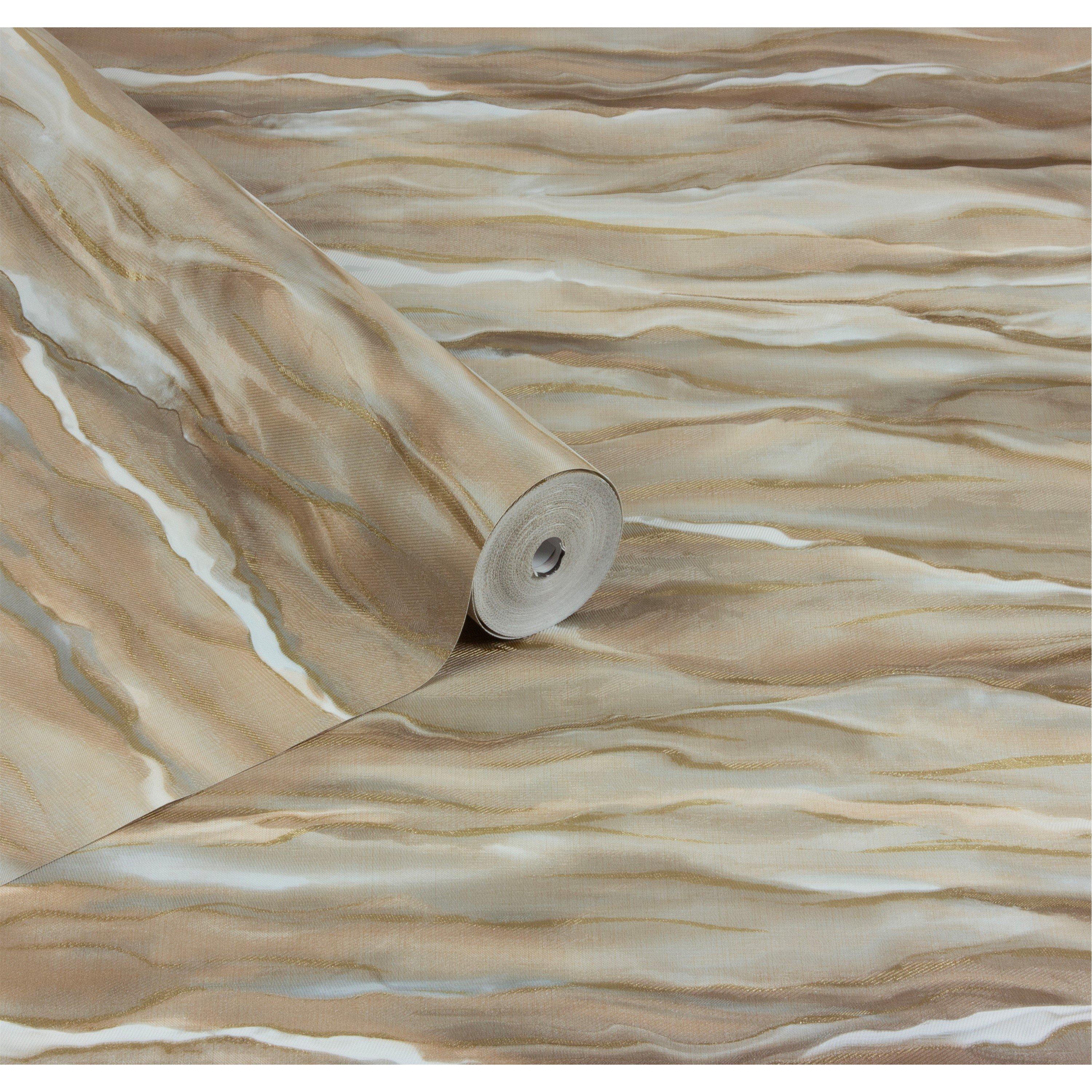 Brown - Design ID - DID Desert Sands Bronze & Green Wallpaper - 3