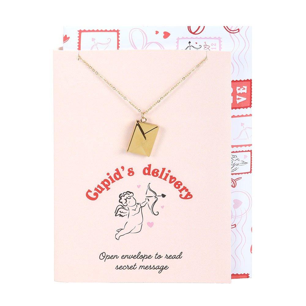 White - Something Different - Love Letter Locket Necklace on Greeting Card - 2