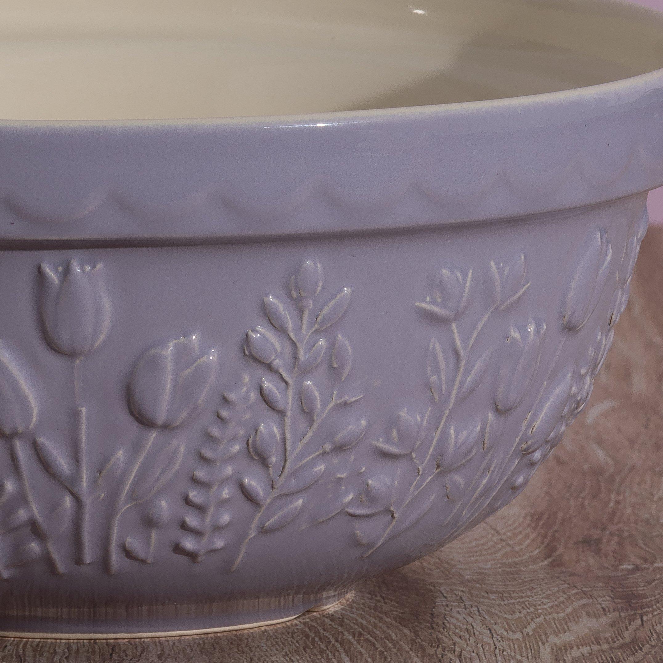 Lilac - Mason Cash - In the Meadow S24 Tulip Mixing Bowl 24cm - 2
