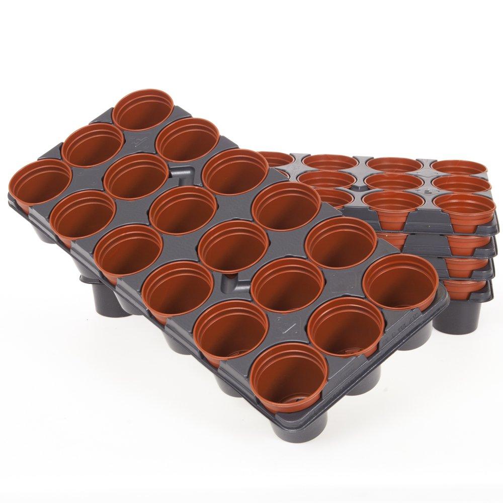Brown - YouGarden - Professional Shuttle Trays x 5 - 3