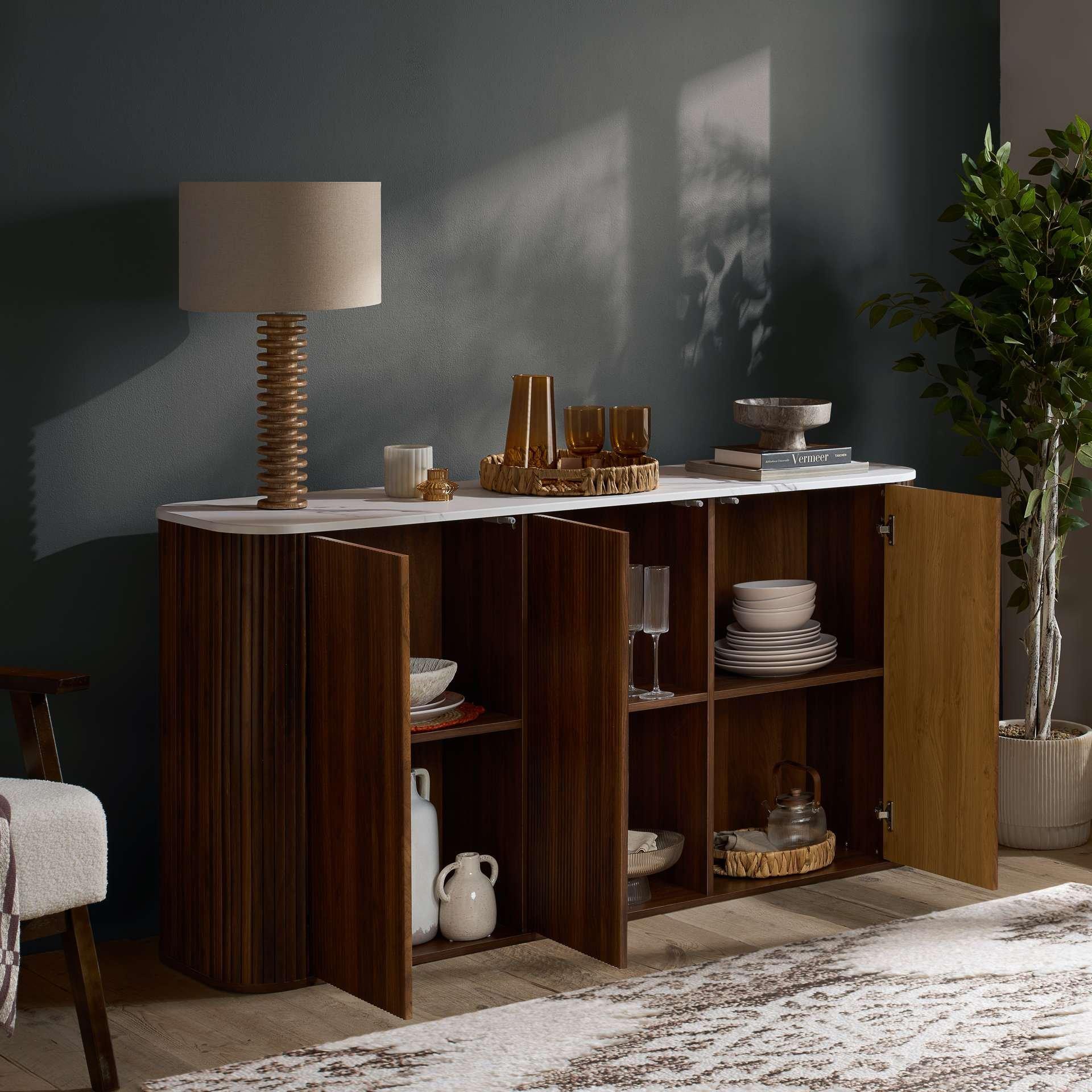 Brown - Birlea - Russo 3 Door Sideboard - 2
