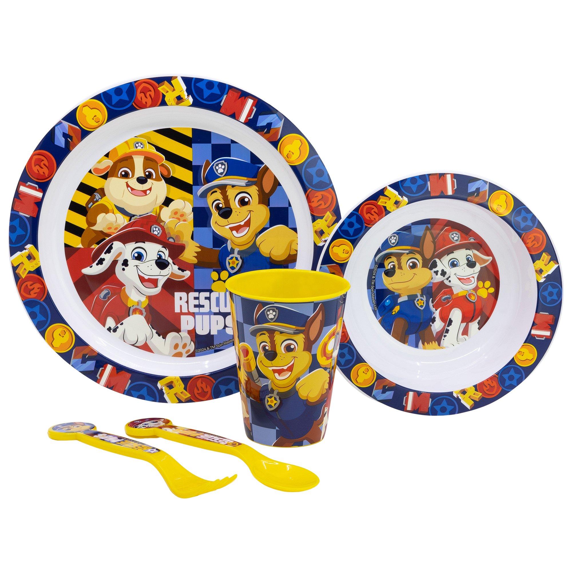 (98535)Yellow - Paw Patrol - Paw Patrol Dinner Set - 2