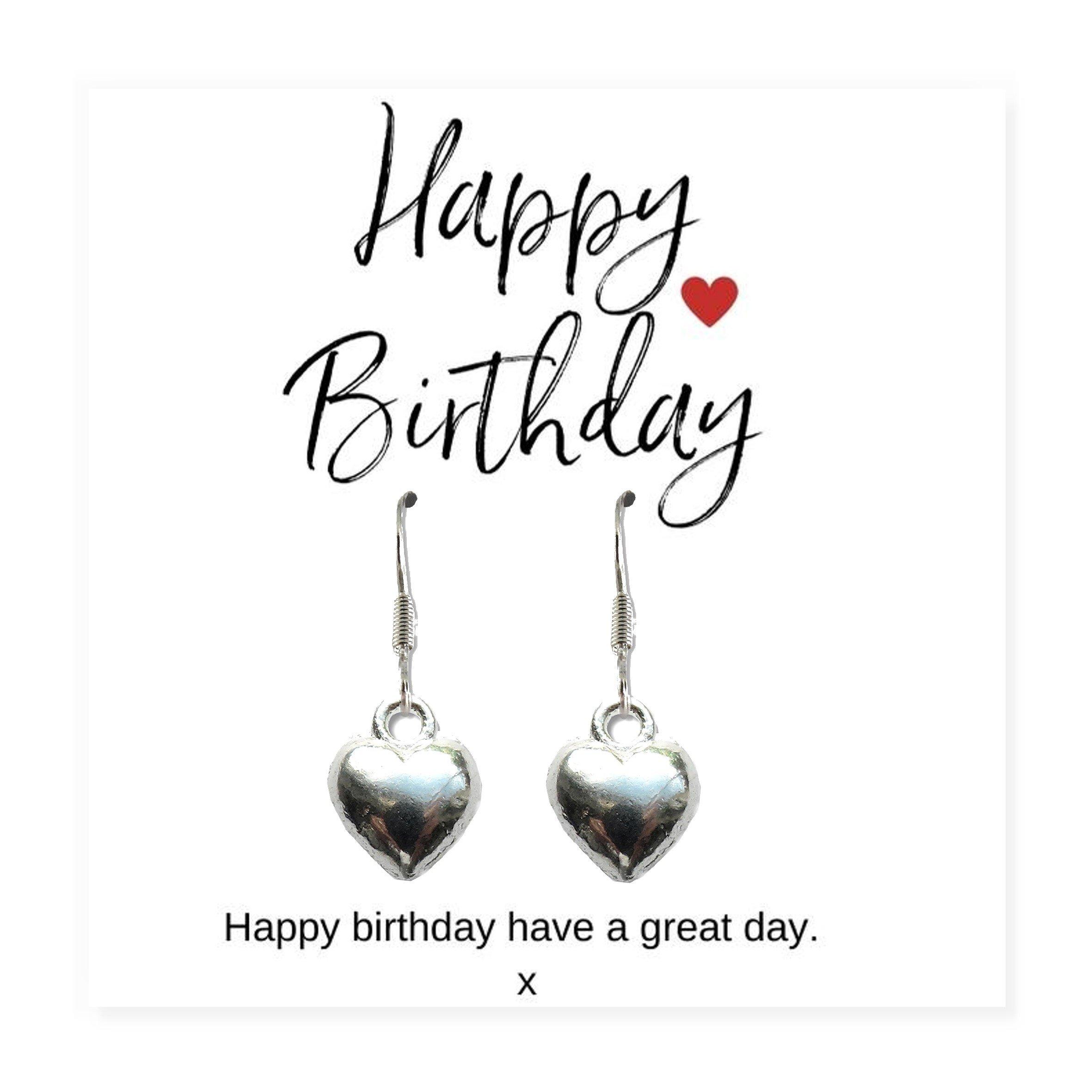 Silver - Aye Do - Happy Birthday Earrings with Gift Card - 3