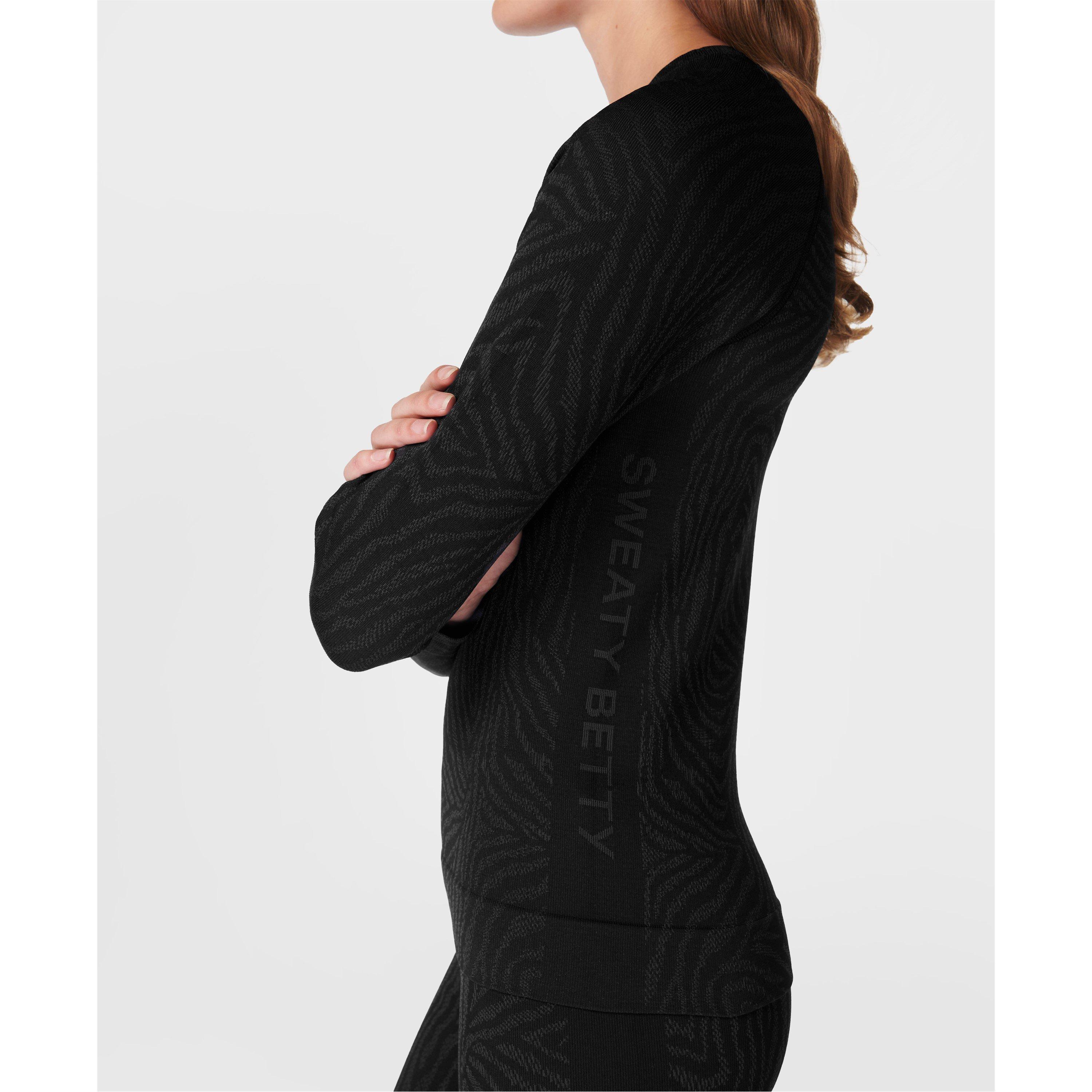 Zebra Jac - Sweaty Betty - Women's Long-Sleeve Crew Neck T-Shirt - 2