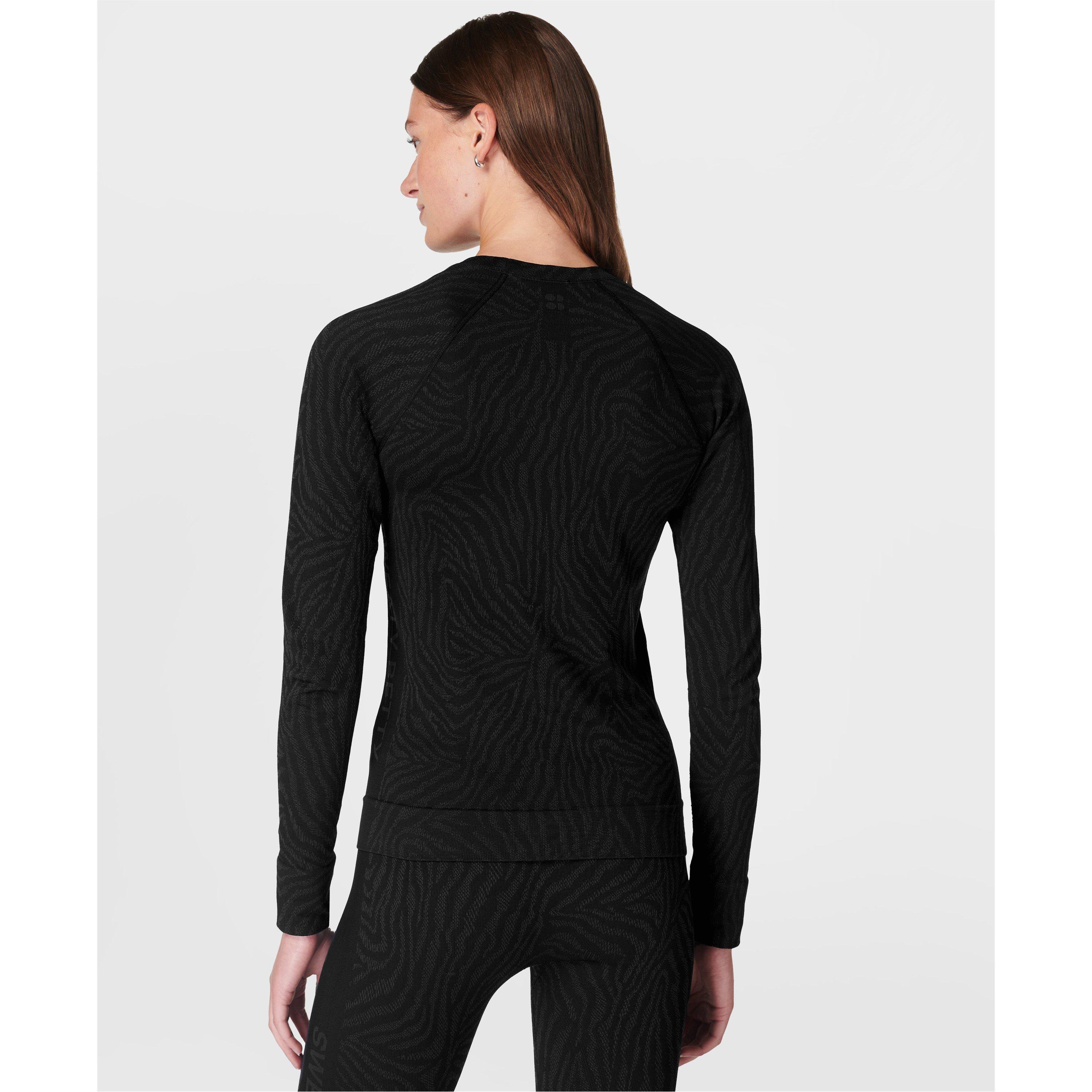 Zebra Jac - Sweaty Betty - Women's Long-Sleeve Crew Neck T-Shirt - 4