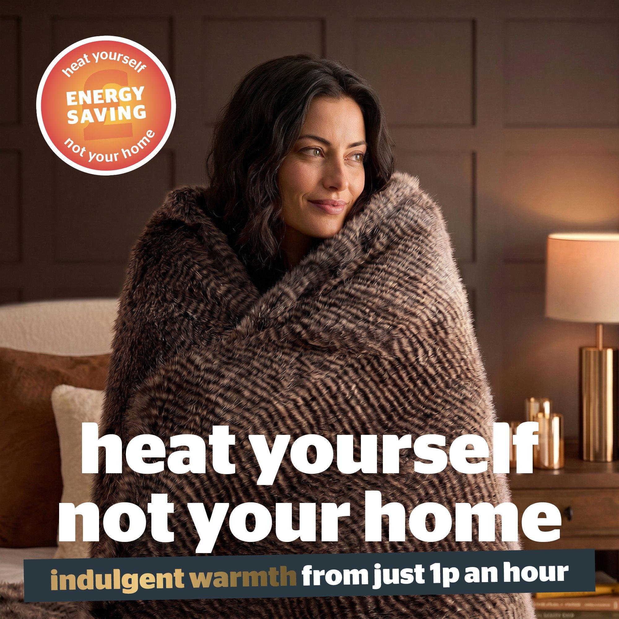 Brown - Silentnight - Prestige Faux Fur XL Heated Throw - 7