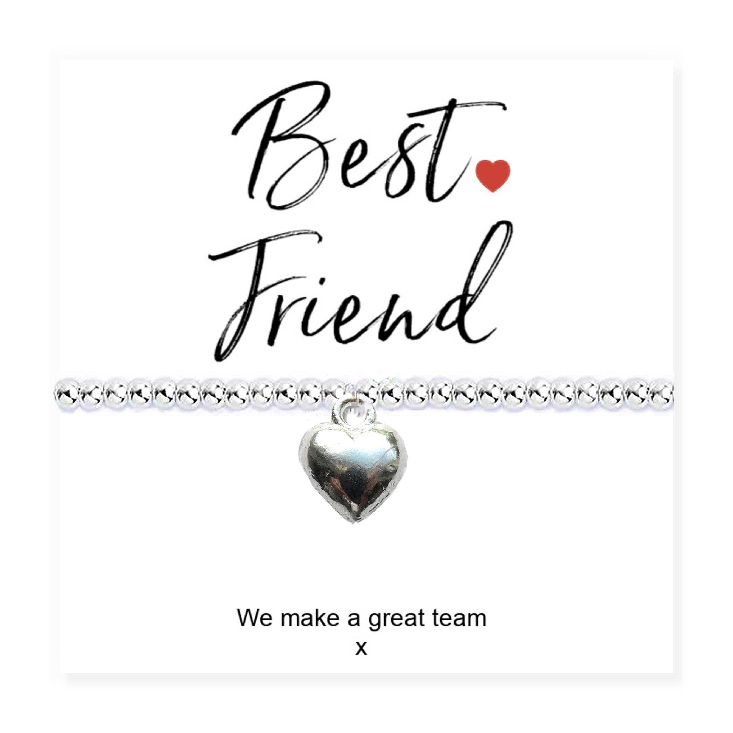 Silver - Aye Do - Best Friend Stretch Beaded Bracelet & Card - 2