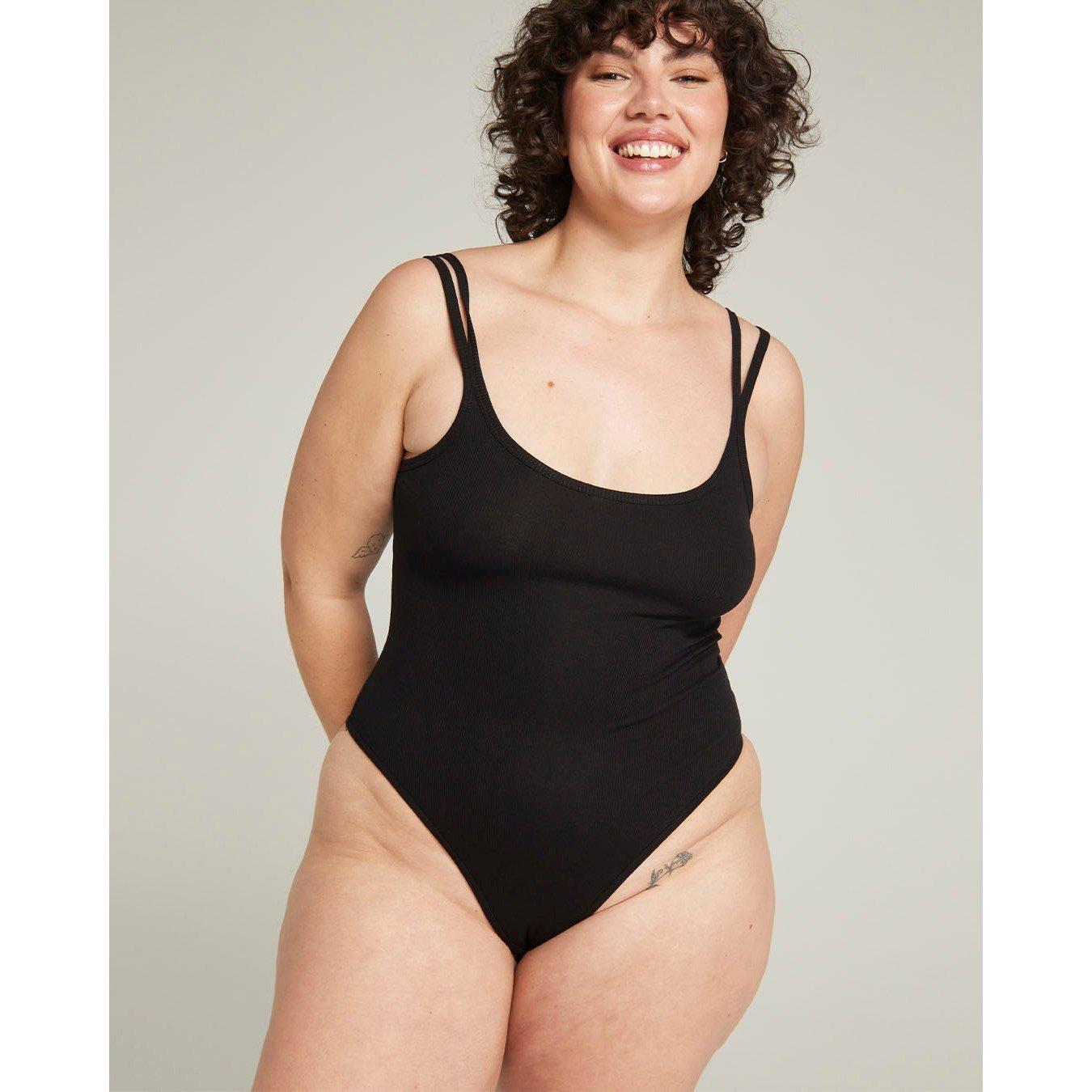 Black - Nudea - THE SCOOPNECK BODY ORGANIC COTTON - 2