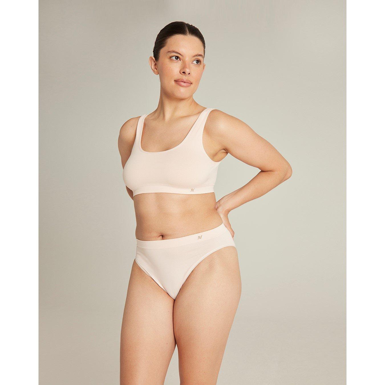 Blush/Black - Nudea - THE ESSENTIALS SEAMLESS CROP TOP 2PP - 2