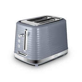 Tower Saturn 2 Slice Toaster Grey with Chrome Accents Ex