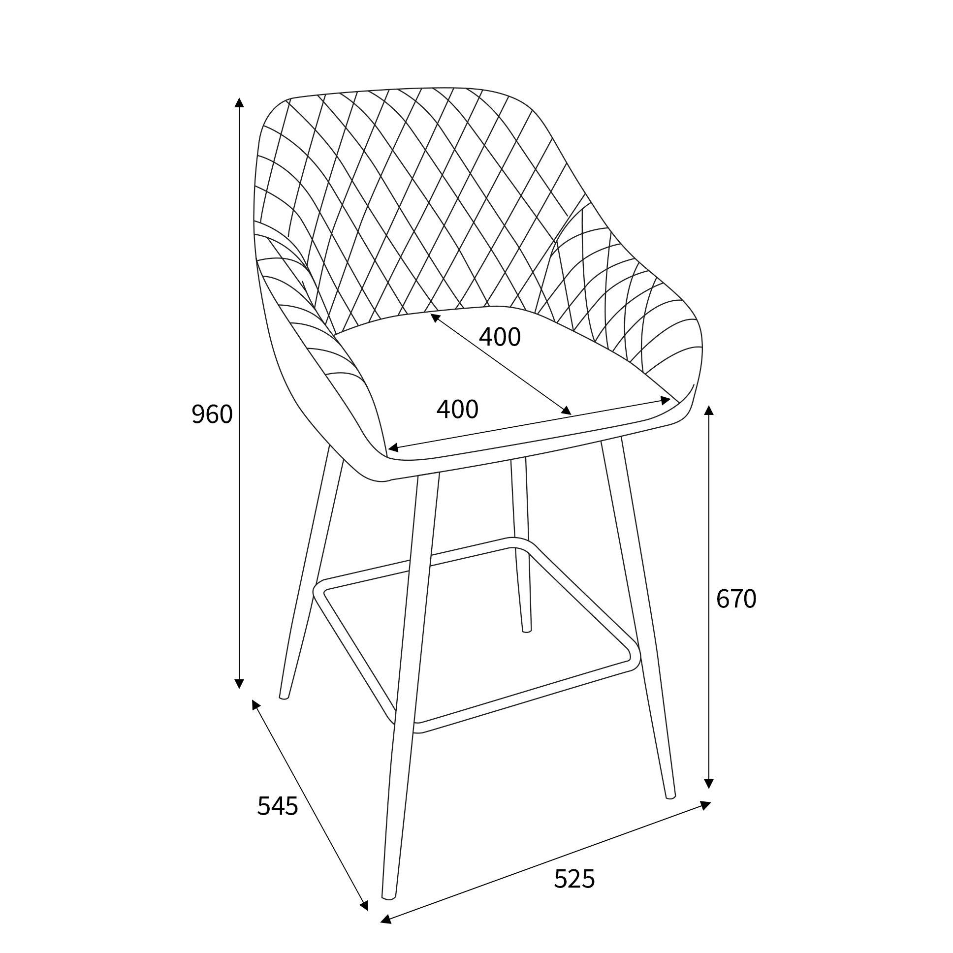 Mink - Shankar - Set of 2 Savanna Brushed Velvet Mink Bar Stools - 7