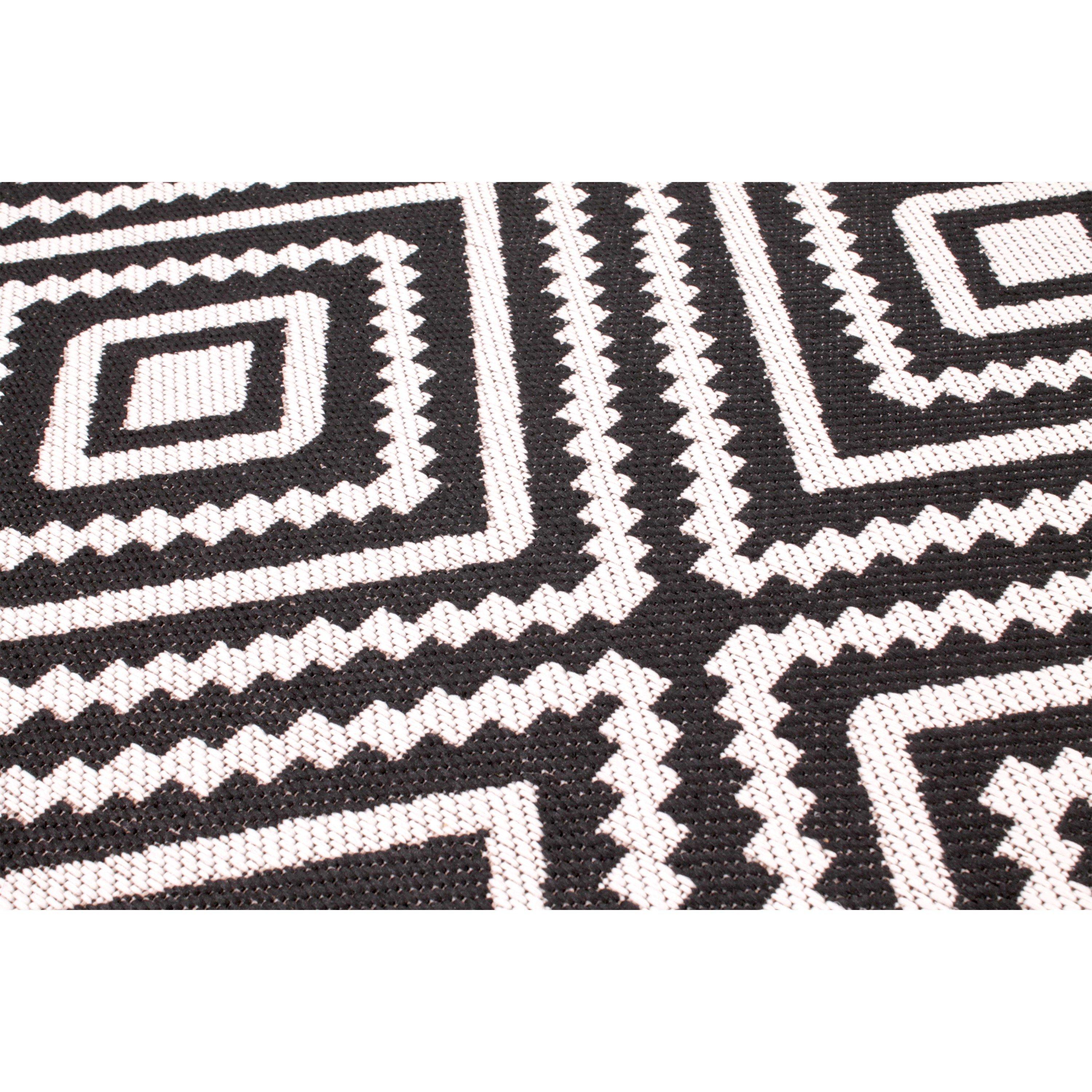 White/Black - Rugstyle - SUMMER BREEZE LARGE DIAMOND - 3