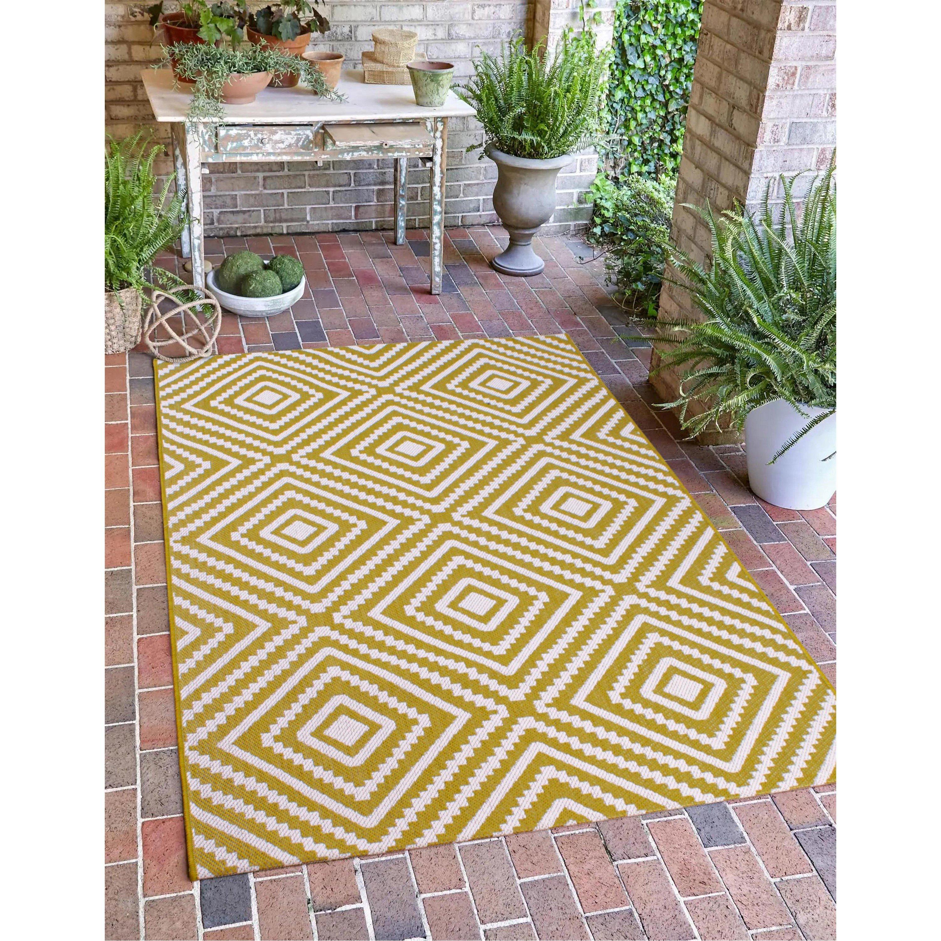 Green - Rugstyle - SUMMER BREEZE LARGE DIAMOND - 1