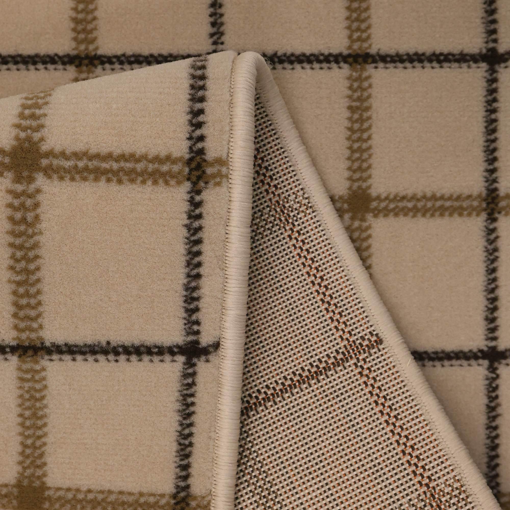 Natural - Homemaker - Stair Runner - Maestro Check Design Natural - 3