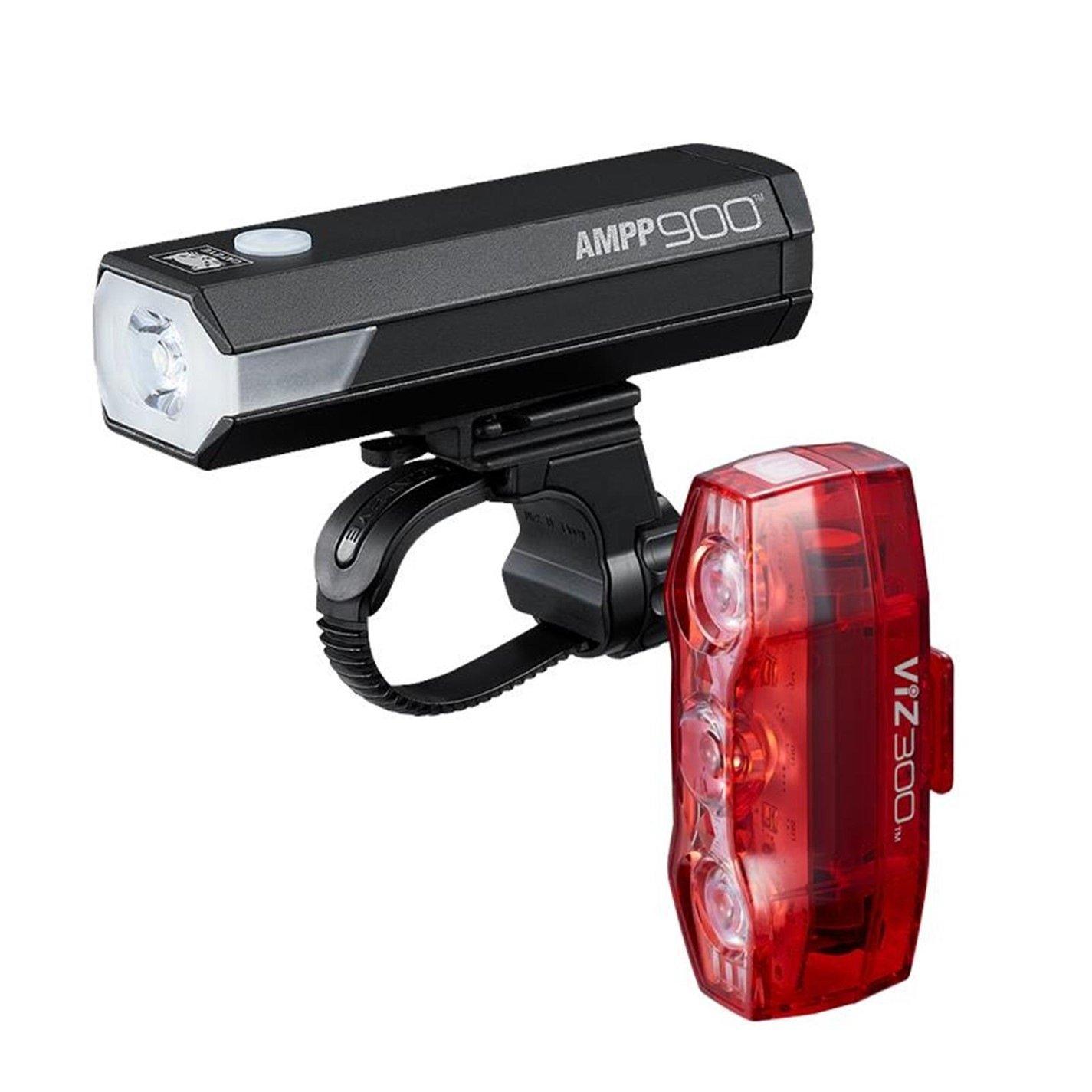 None - Cateye - AMPP 900 / VIZ 300 Bike Light Set - 1