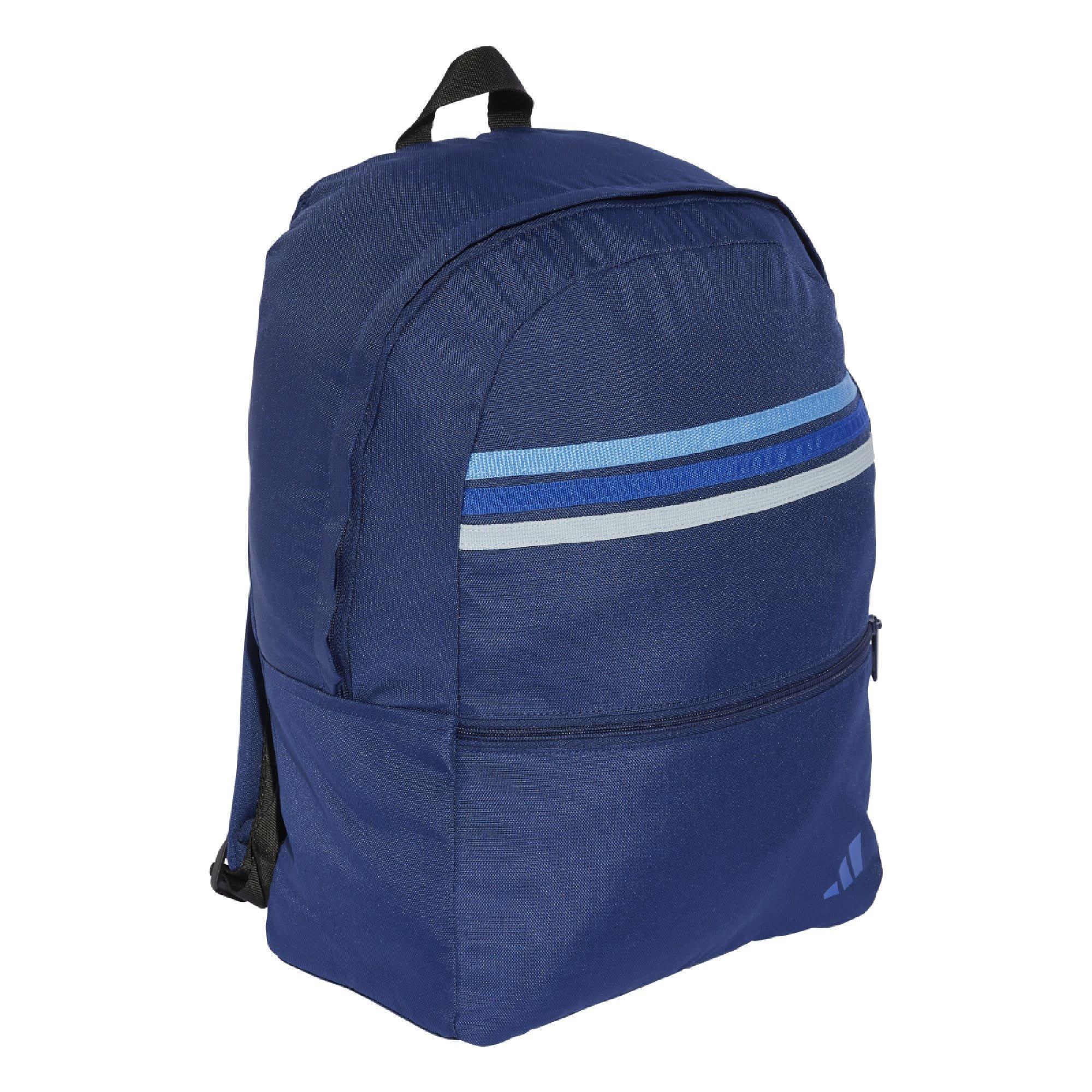 Blauw - adidas - Classic Back To School Stripes Backpack - 3
