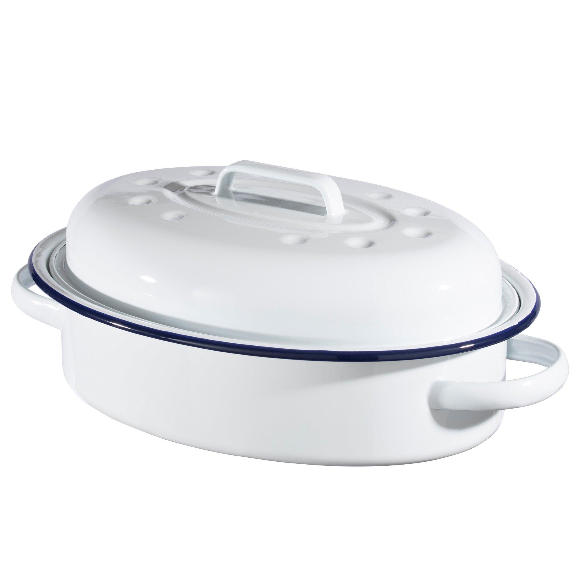 White - Hairy Bikers - HAIRY BIKERS ENAMELLED 4L CASSEROLE - 3