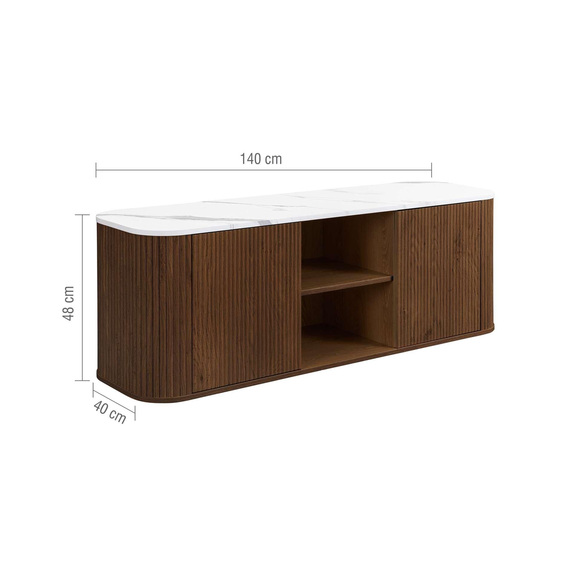 Brown - Birlea - Russo Large TV Unit - 15
