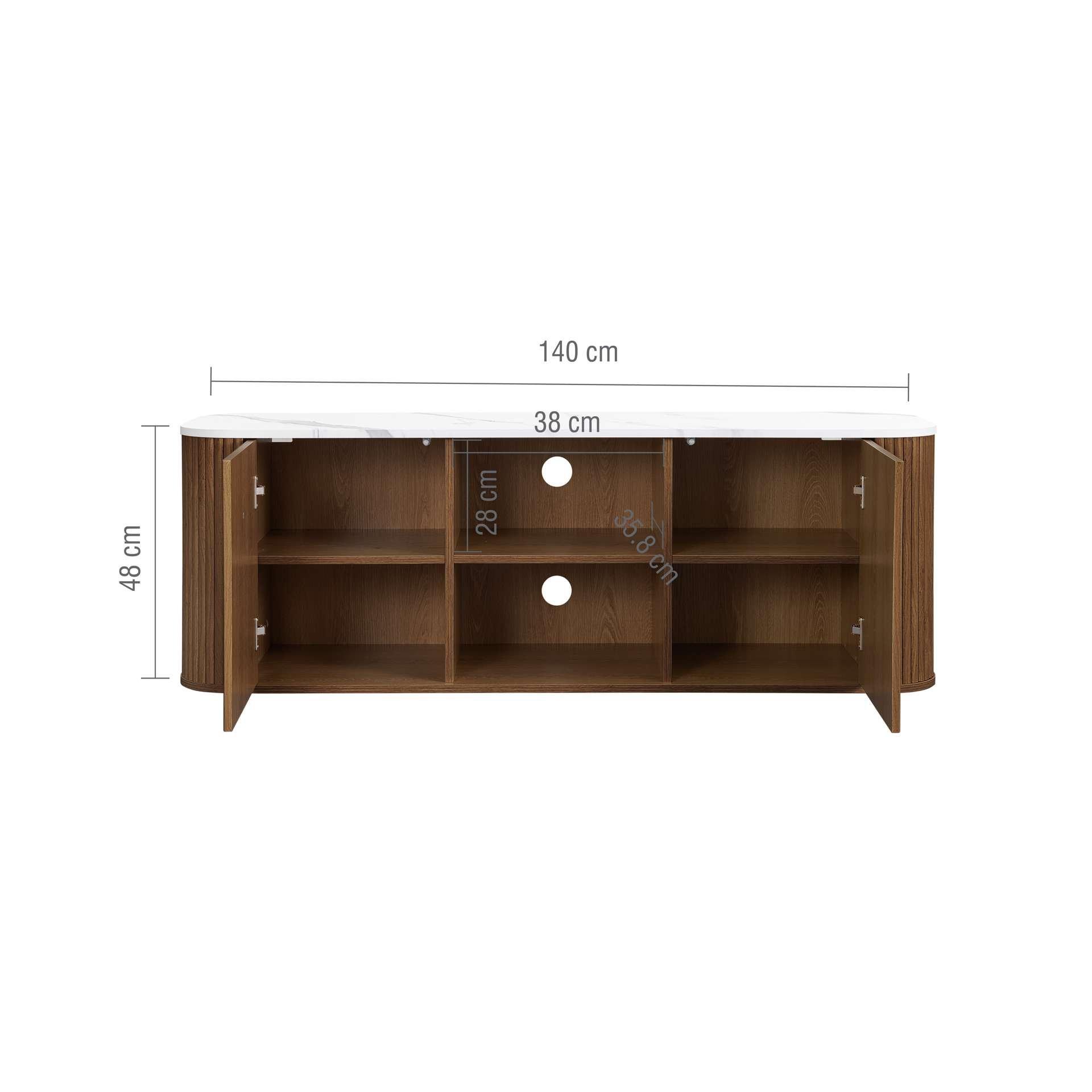 Brown - Birlea - Russo Large TV Unit - 16