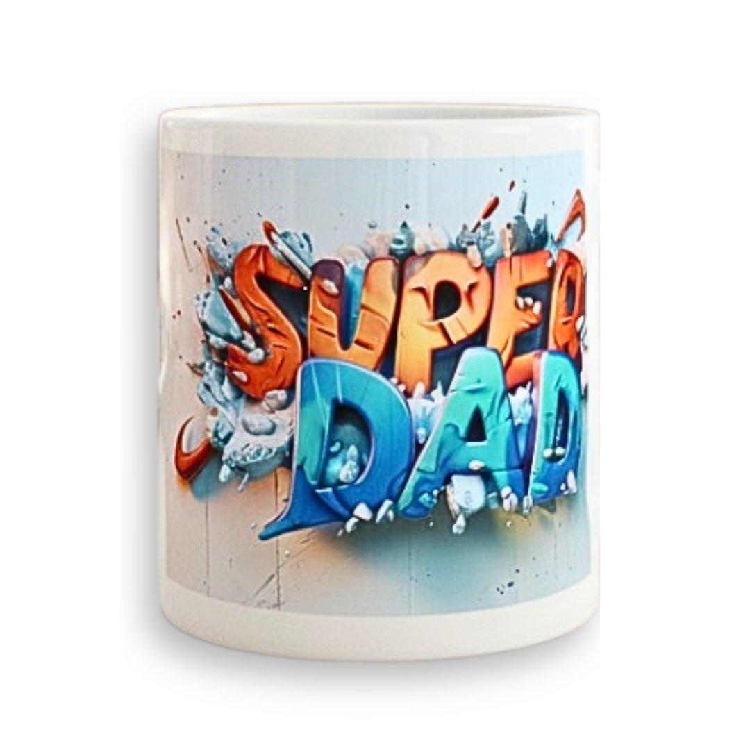 White - Aye Do Gifts - Super Dad Mug Gift - 1