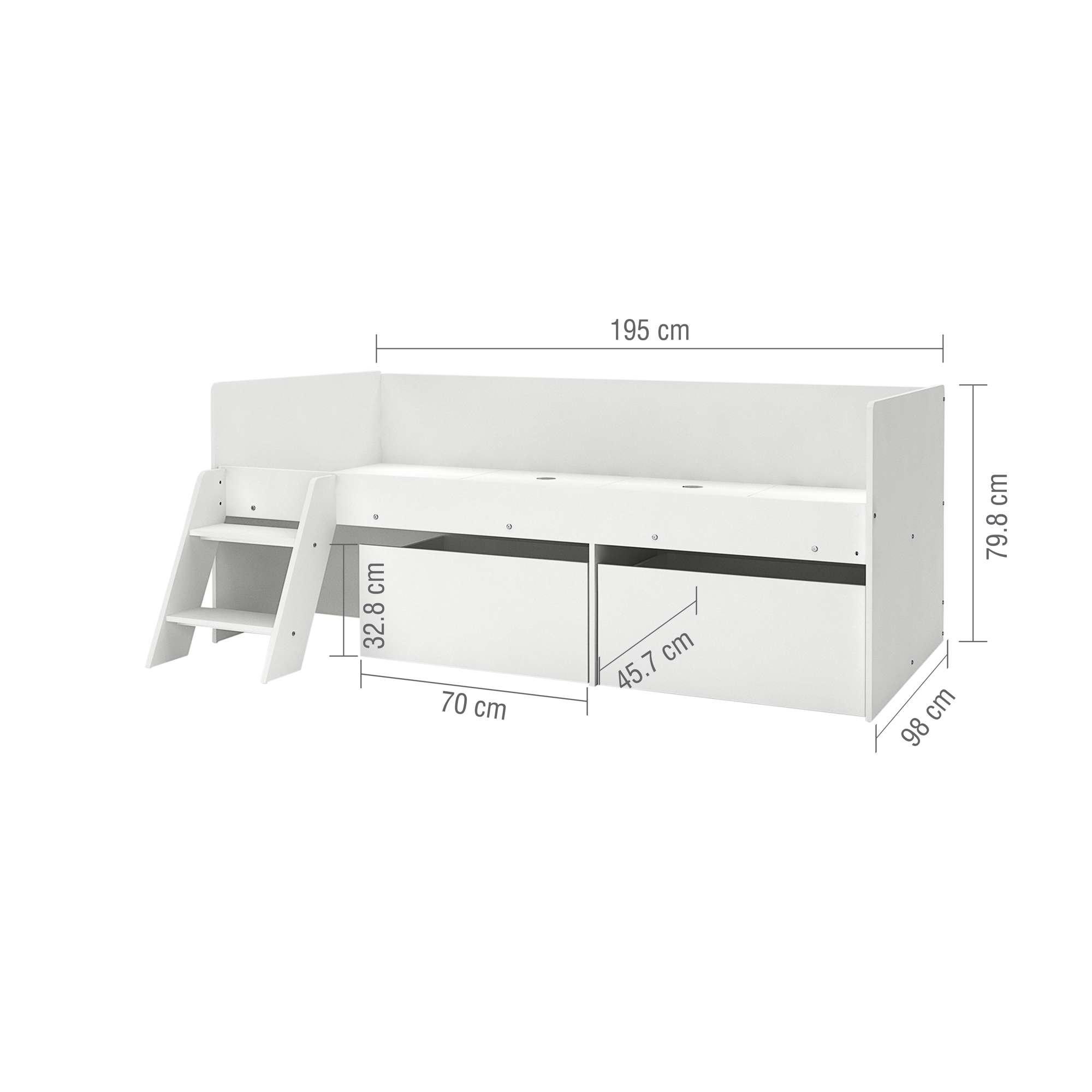 White - Birlea - Poppy Cabin Bed - 8