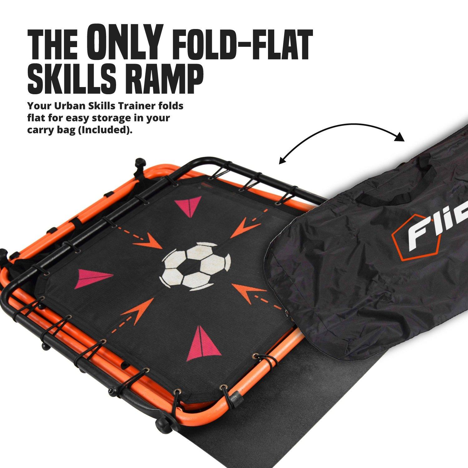 Orange & Black - Football Flick - Football Flick Urban Skills Training Rebounder and - 6