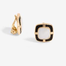 Jon Richard Monocrome Clip Earrings