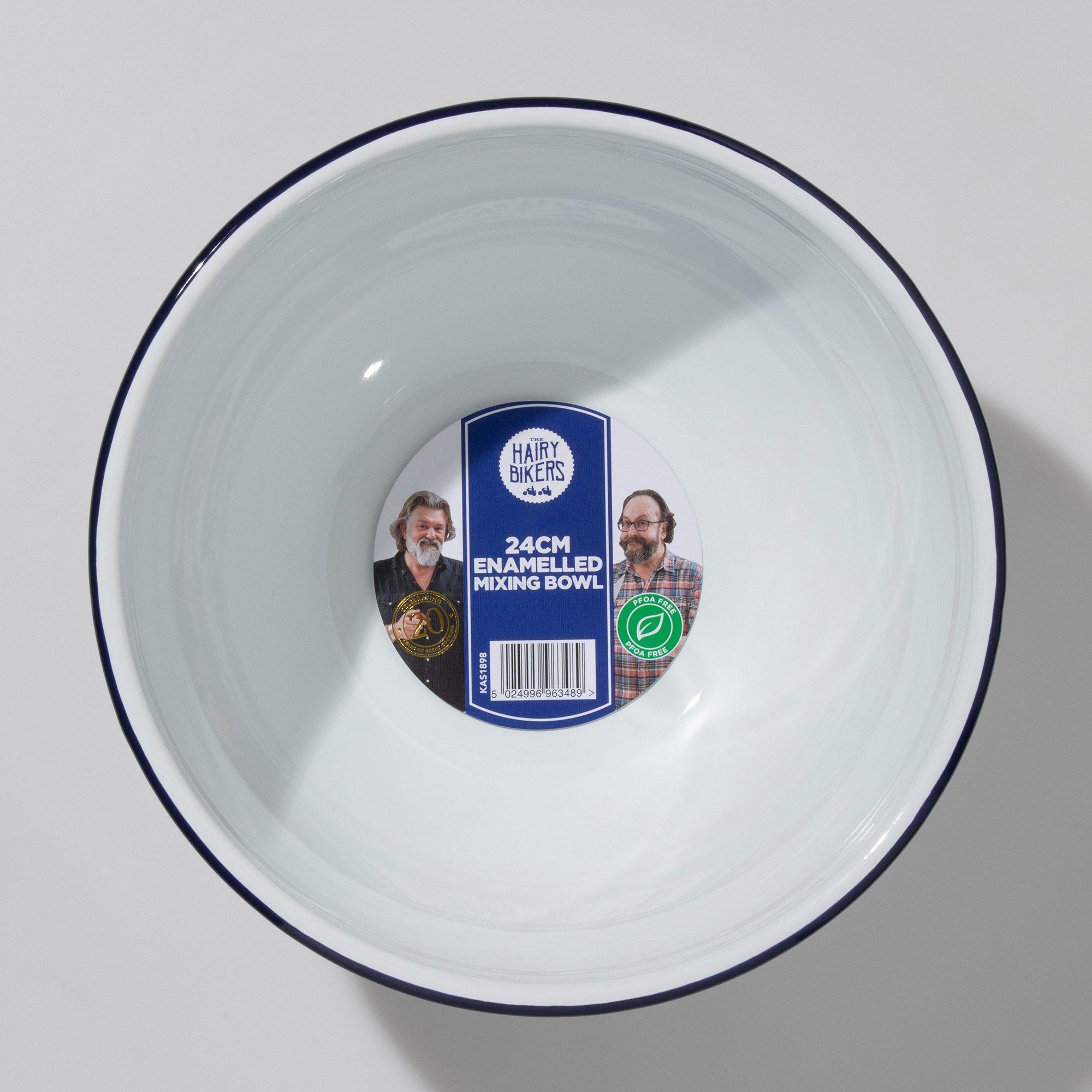 White - Hairy Bikers - HAIRY BIKERS ENAMELLED COLANDER AND MIXING BOWL - 3