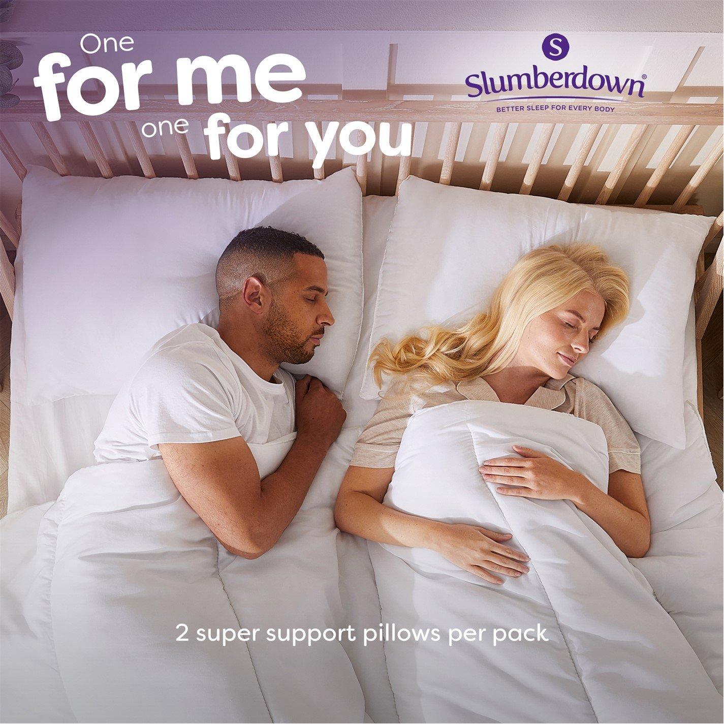 White - Slumberdown - Climate Control Super Support Pillows - 6