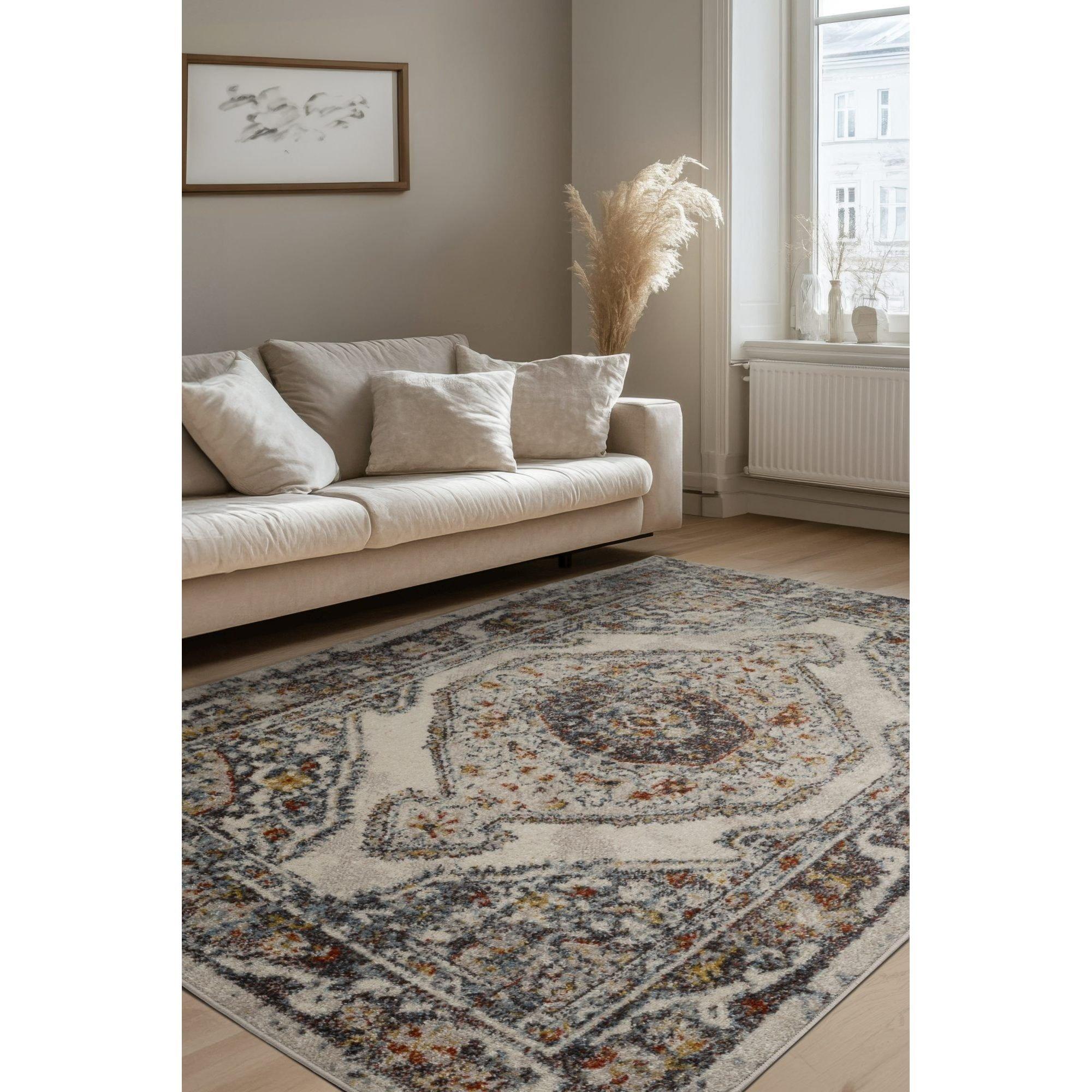 Homemaker  Juno Medallion Rug Cream - 120x170cm