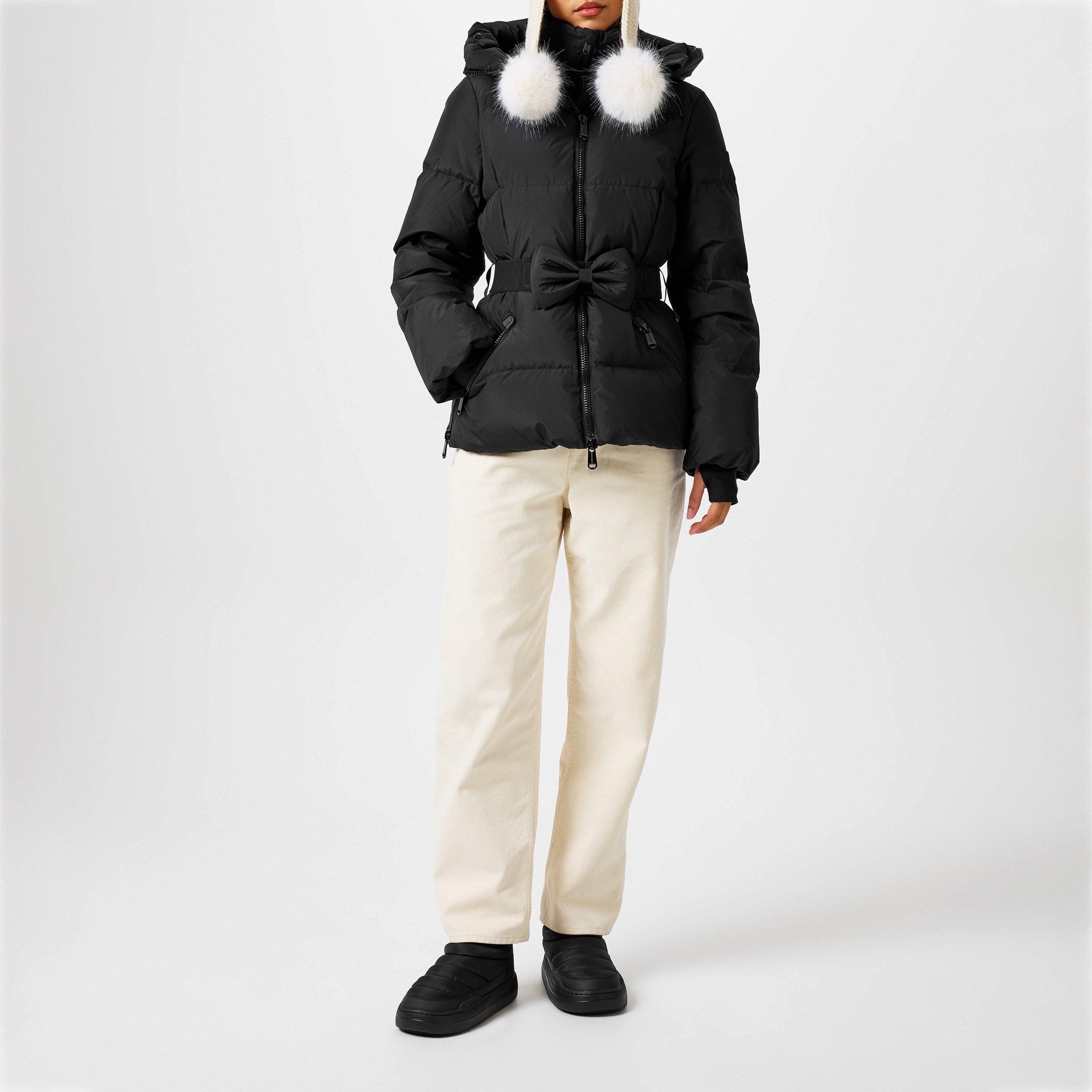 Black - Goldbergh - Women's Bowy Waterproof Goose Down Hooded Ski Jacket - 4