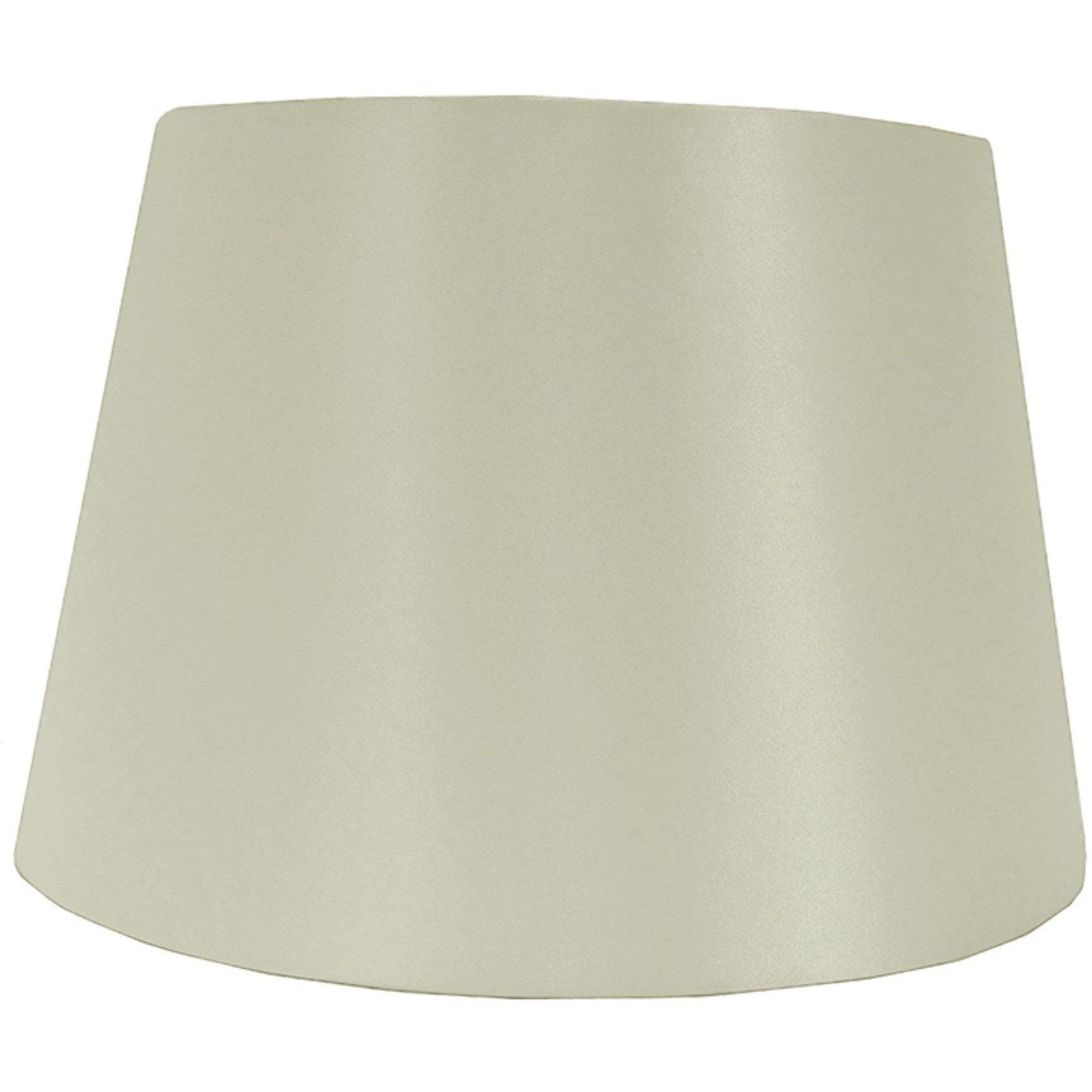 K Living  Satin Drum Ceiling Table Lamp Shade - Ivory - Medium