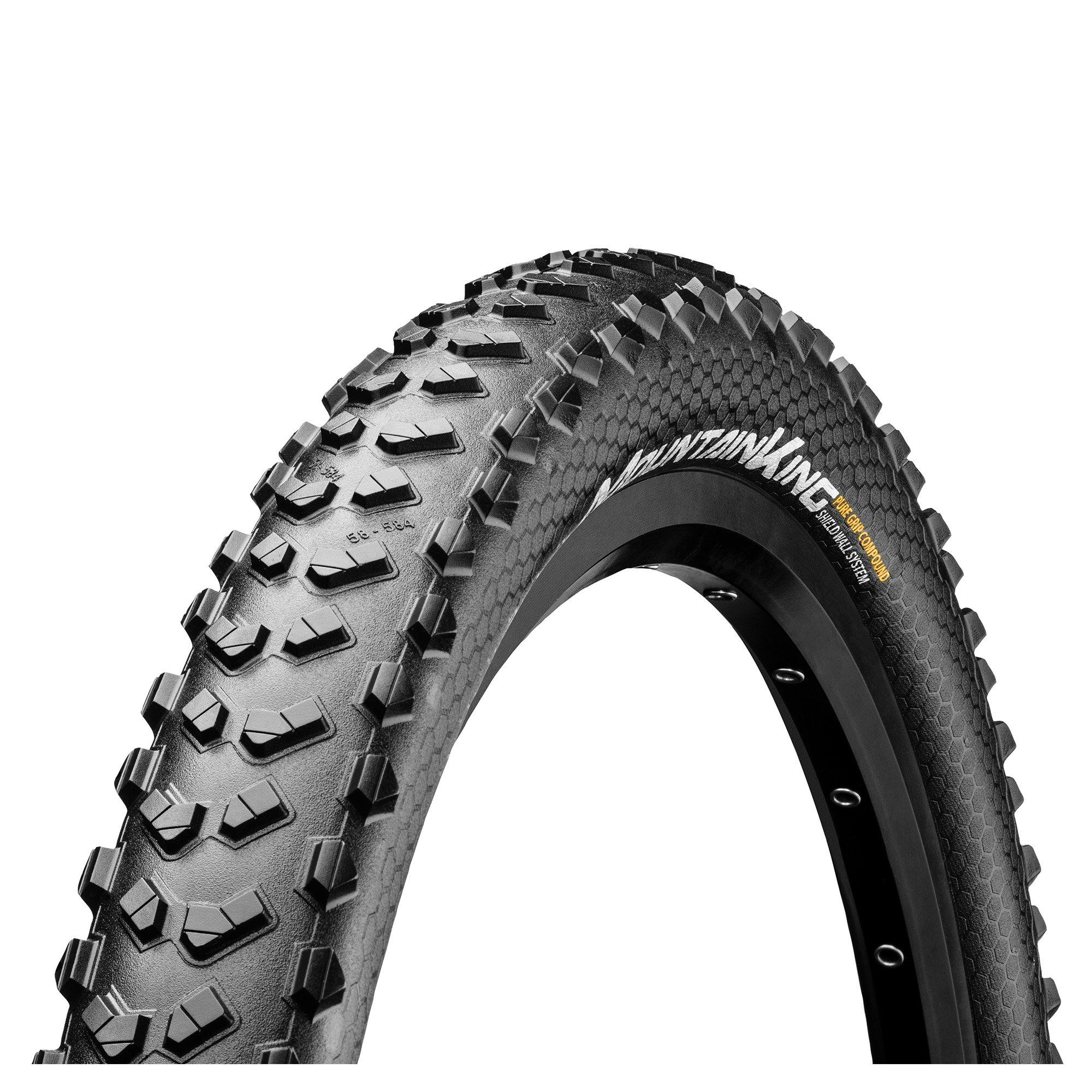 Continental  Mountain King Shieldwall Tyre - Foldable Puregrip - Black/Black - 27.5X2.80