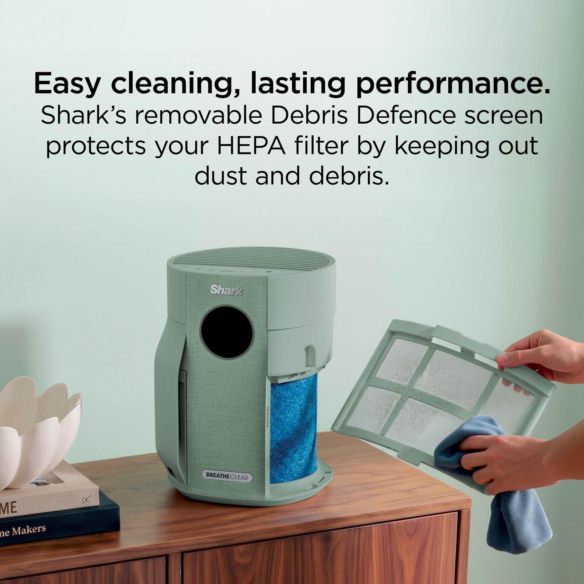 Sage - Shark - BreatheClear Compact Air Purifier HP062UKGN - 3