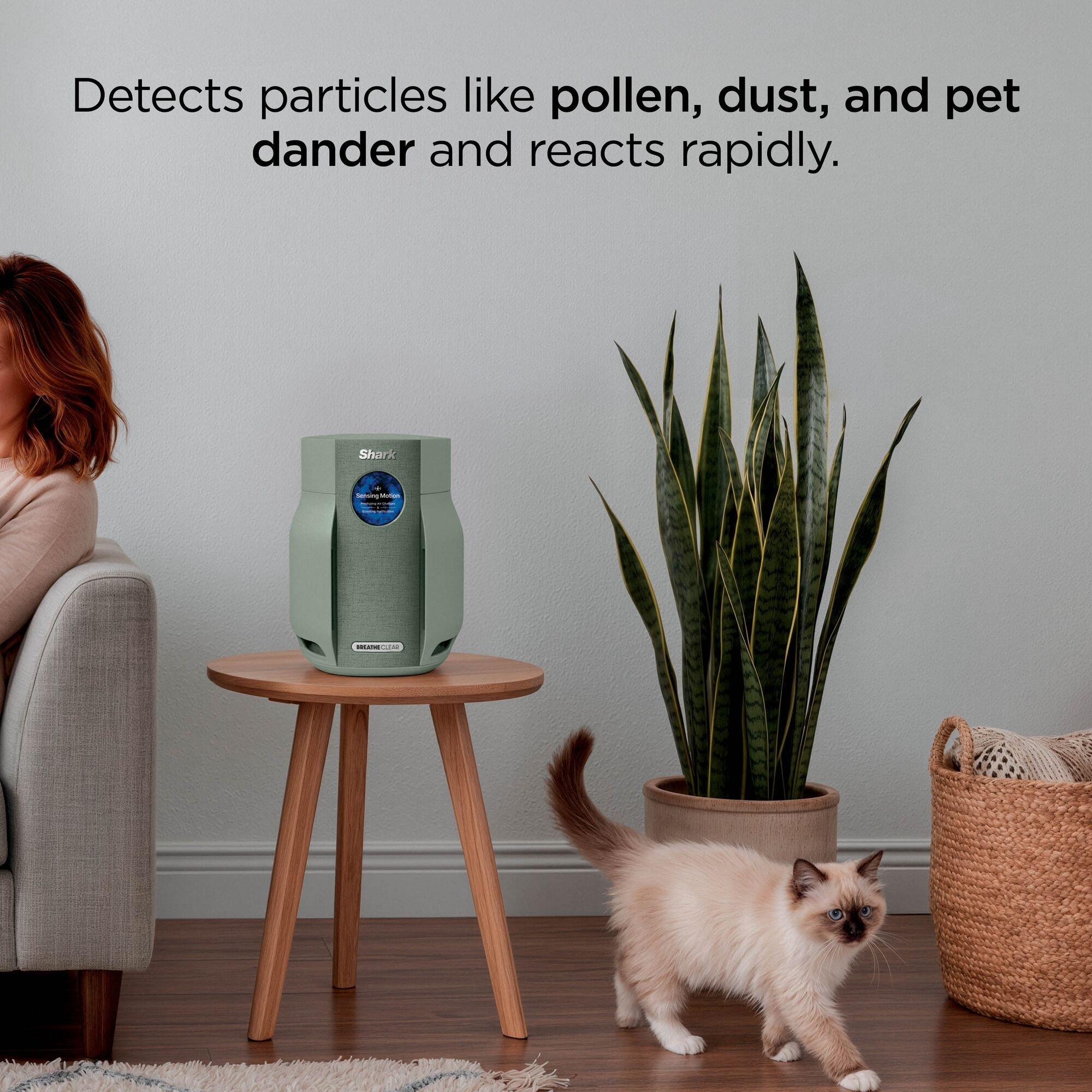Sage - Shark - BreatheClear Compact Air Purifier HP062UKGN - 4