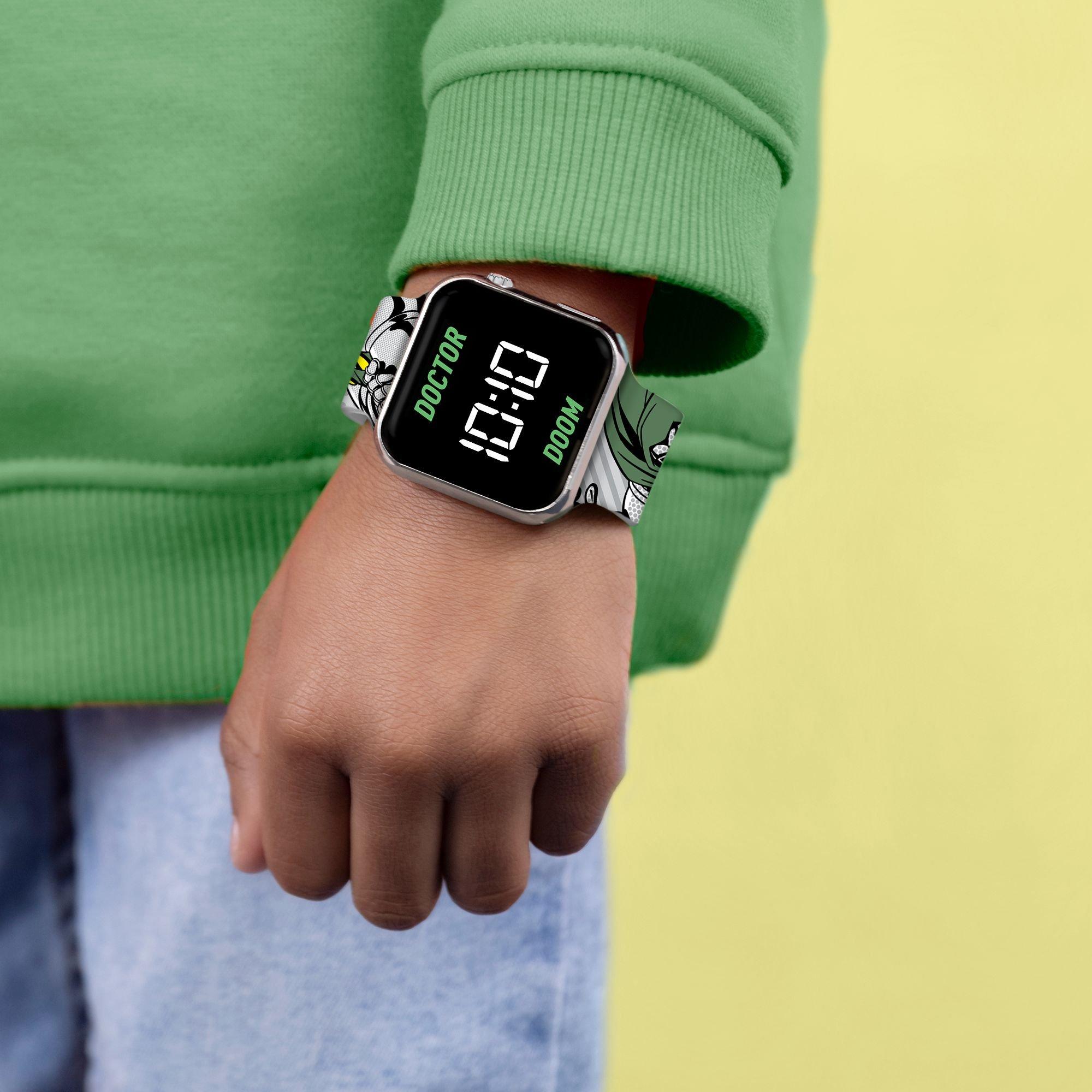 Grey - Marvel - Doctor Doom LED Silicone Strap Watch - 2