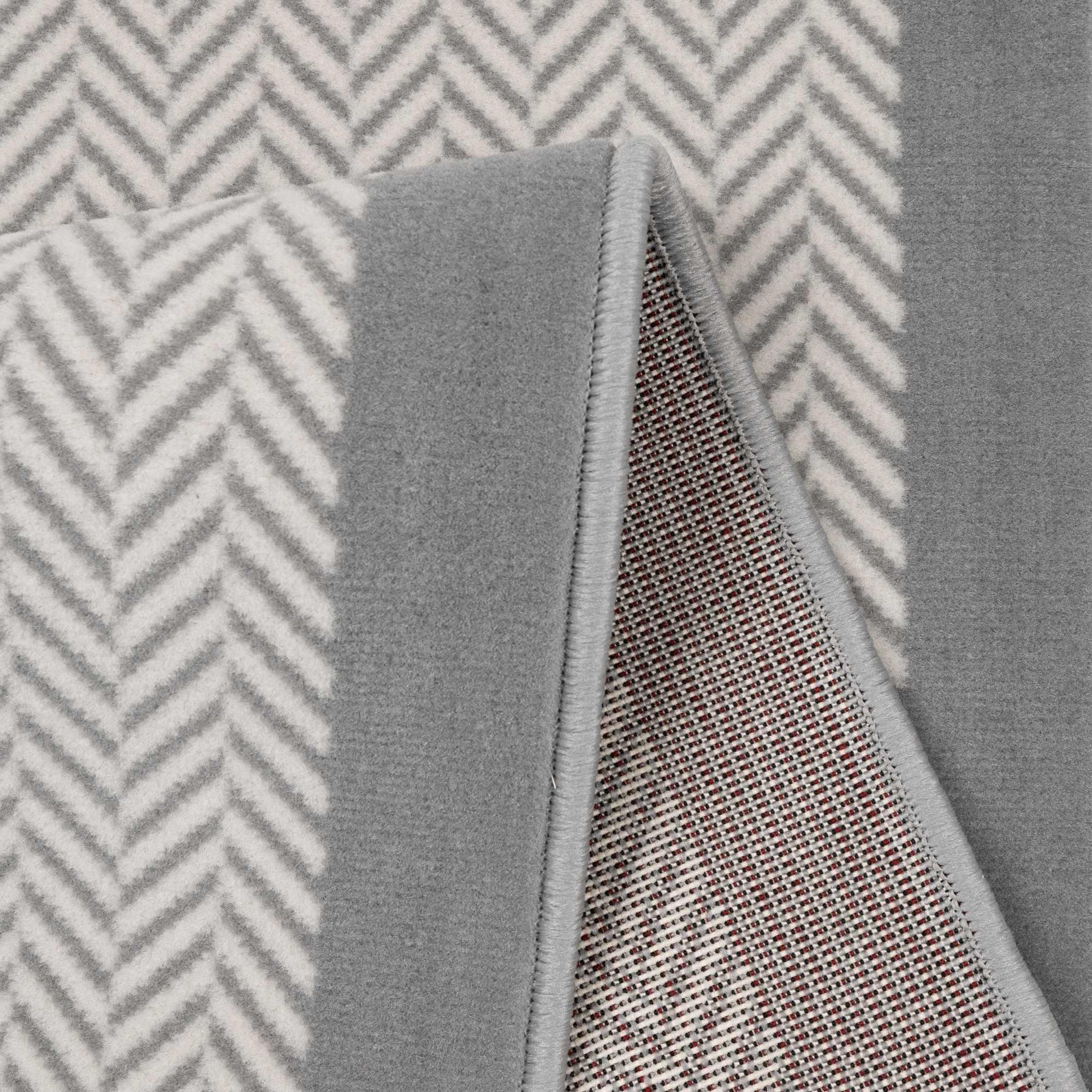 Grey - Homemaker - Stair Runner - Maestro Herringbone Design - Grey - 3
