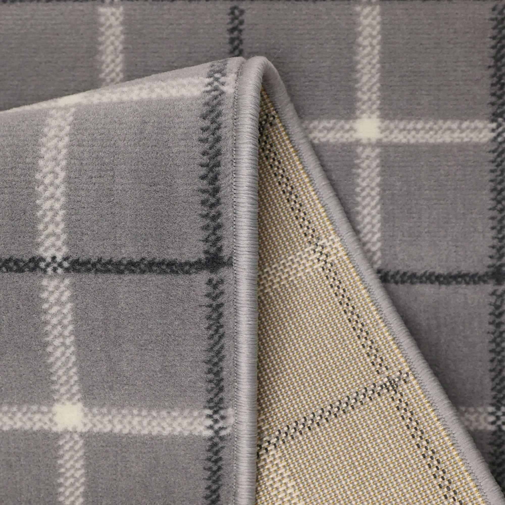 Grey - Homemaker - Stair Runner - Maestro Check Design - Grey - 3