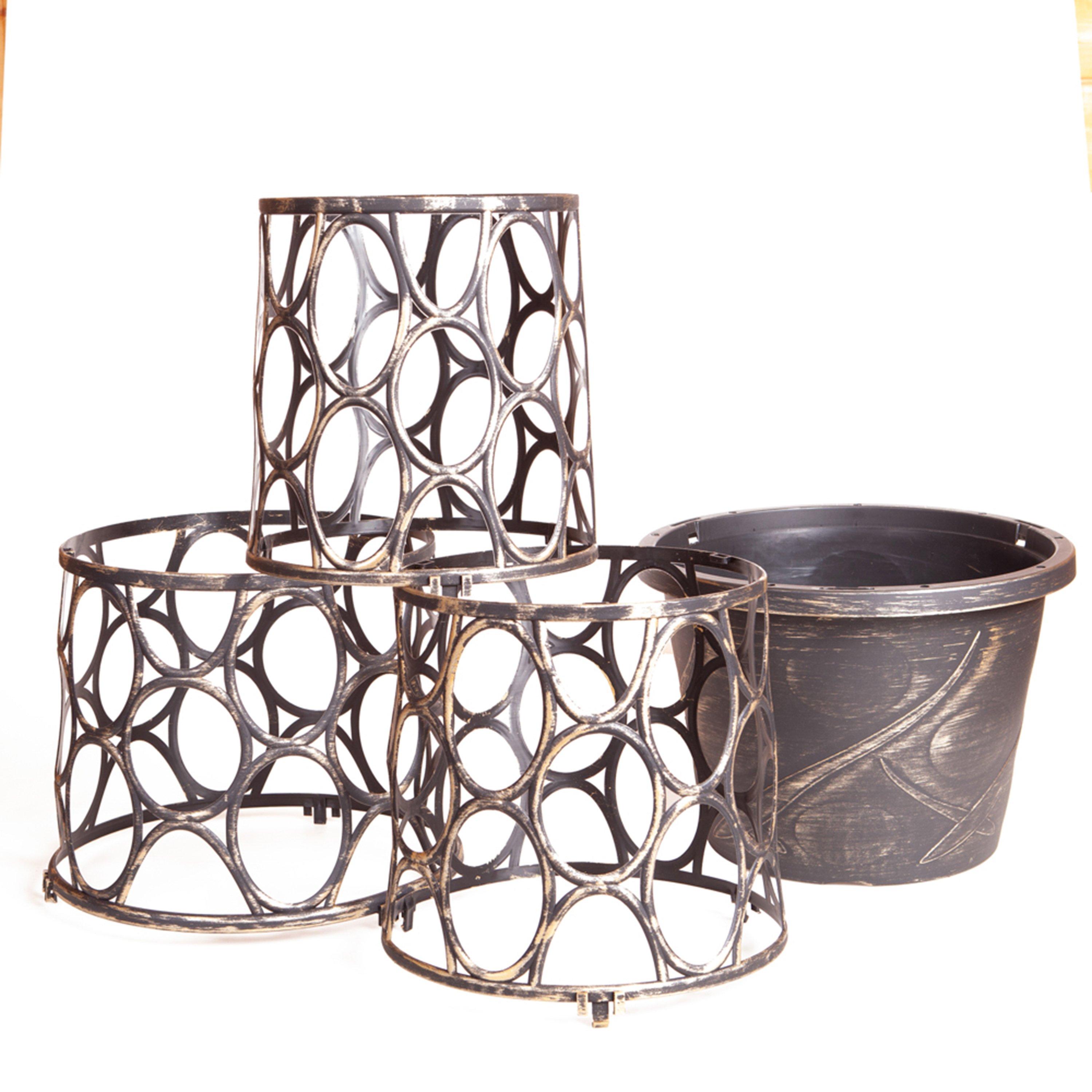 Brown - YouGarden - Tower Pot and Frame - 2