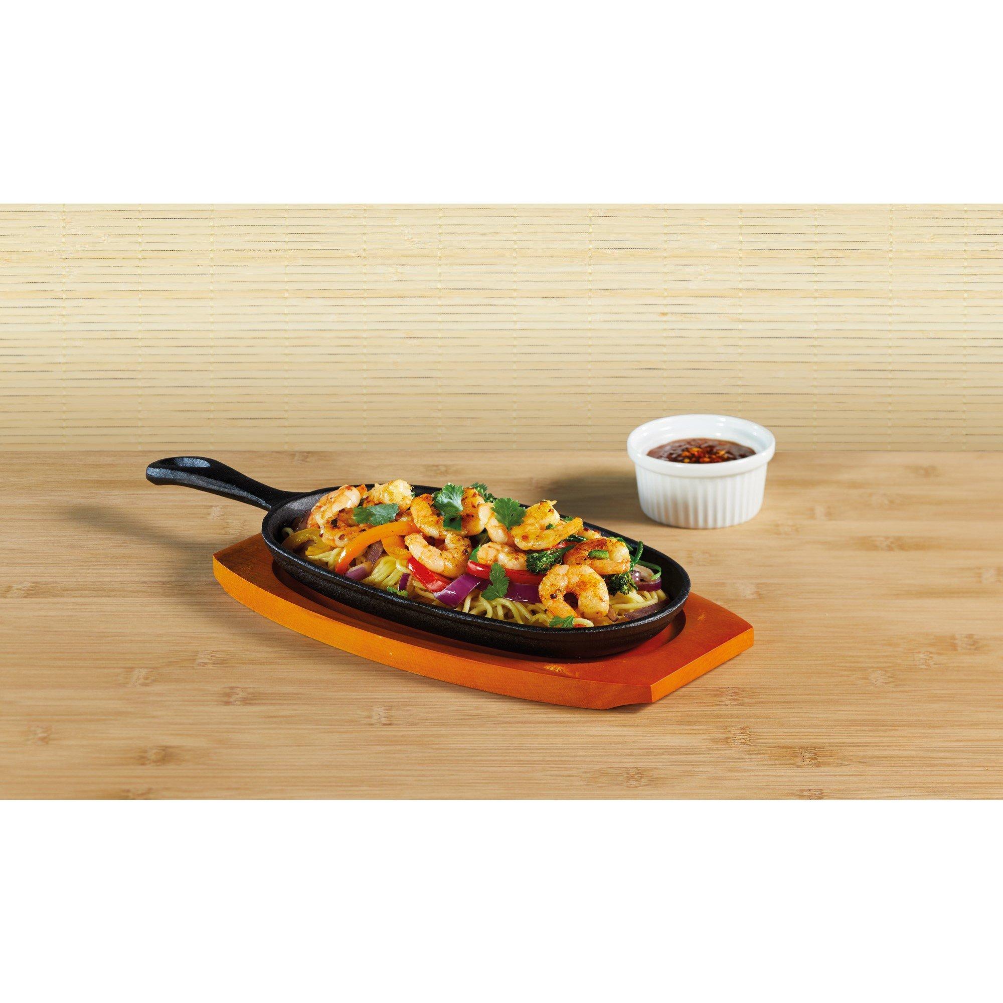 Black - KitchenCraft - KitchenCraft World of Flavours Oriental Iron Sizzl - 4