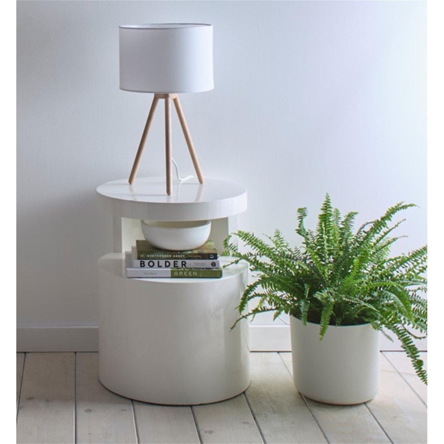 Natural - K Living - Erice Wooden Tripod Table Lamp - 3