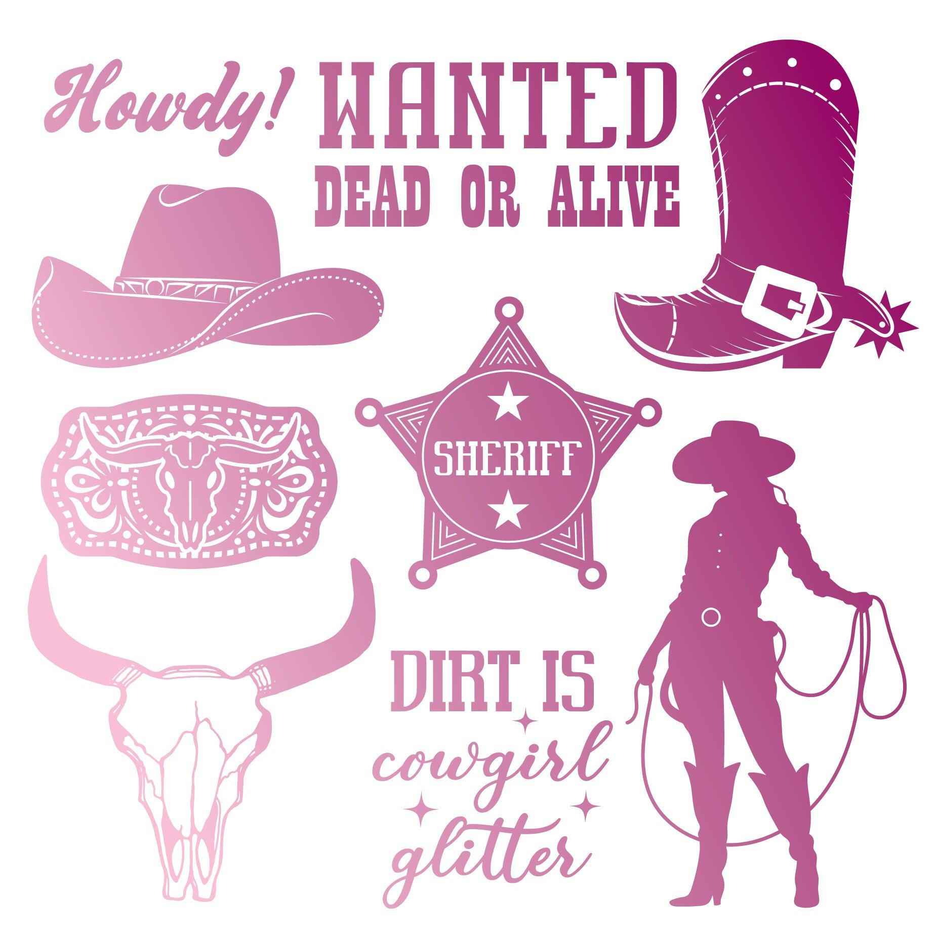 Multi - Crafters Companion - Western Collection 6x6 Foil Transfers - 3