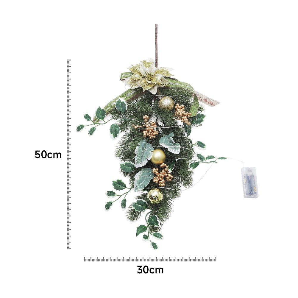 Green - LIFE IDEAS - Christmas Swag LED Lights Holiday Decor - 8