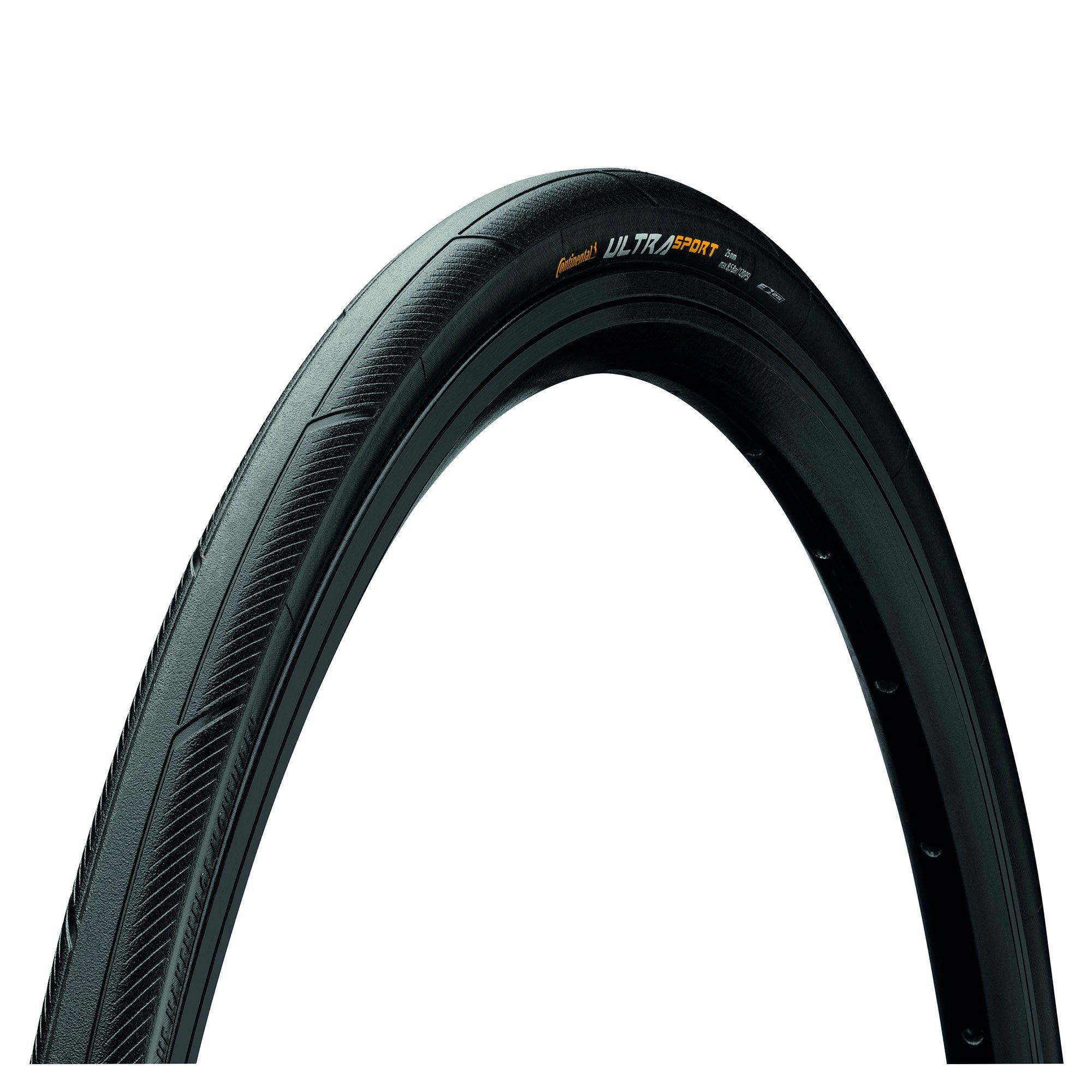 Black/Black - Continental - Ultra Sport III Tyre - Wire Bead PureGrip Compound