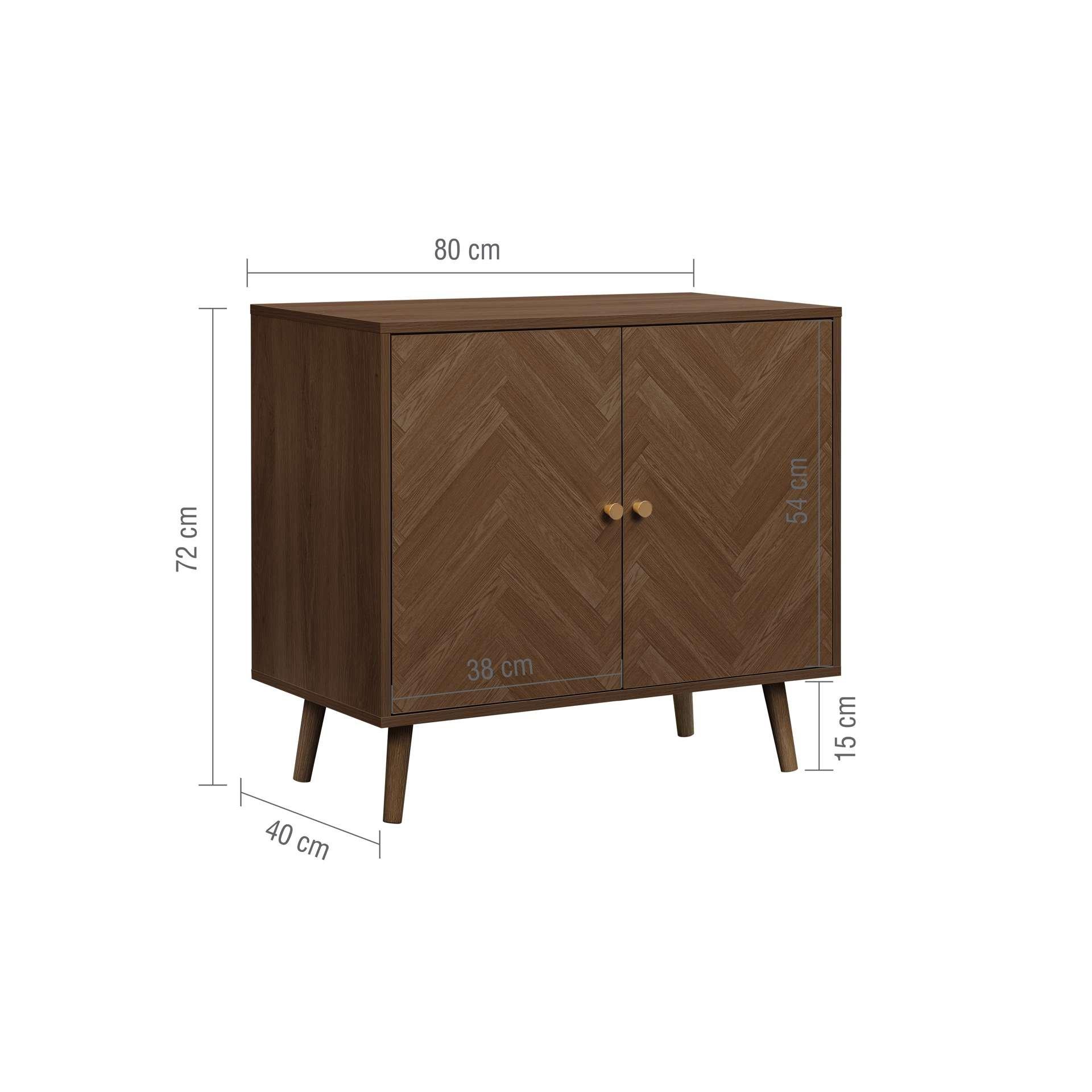 Brown - Birlea - Herringford 2 Door Sideboard - 11