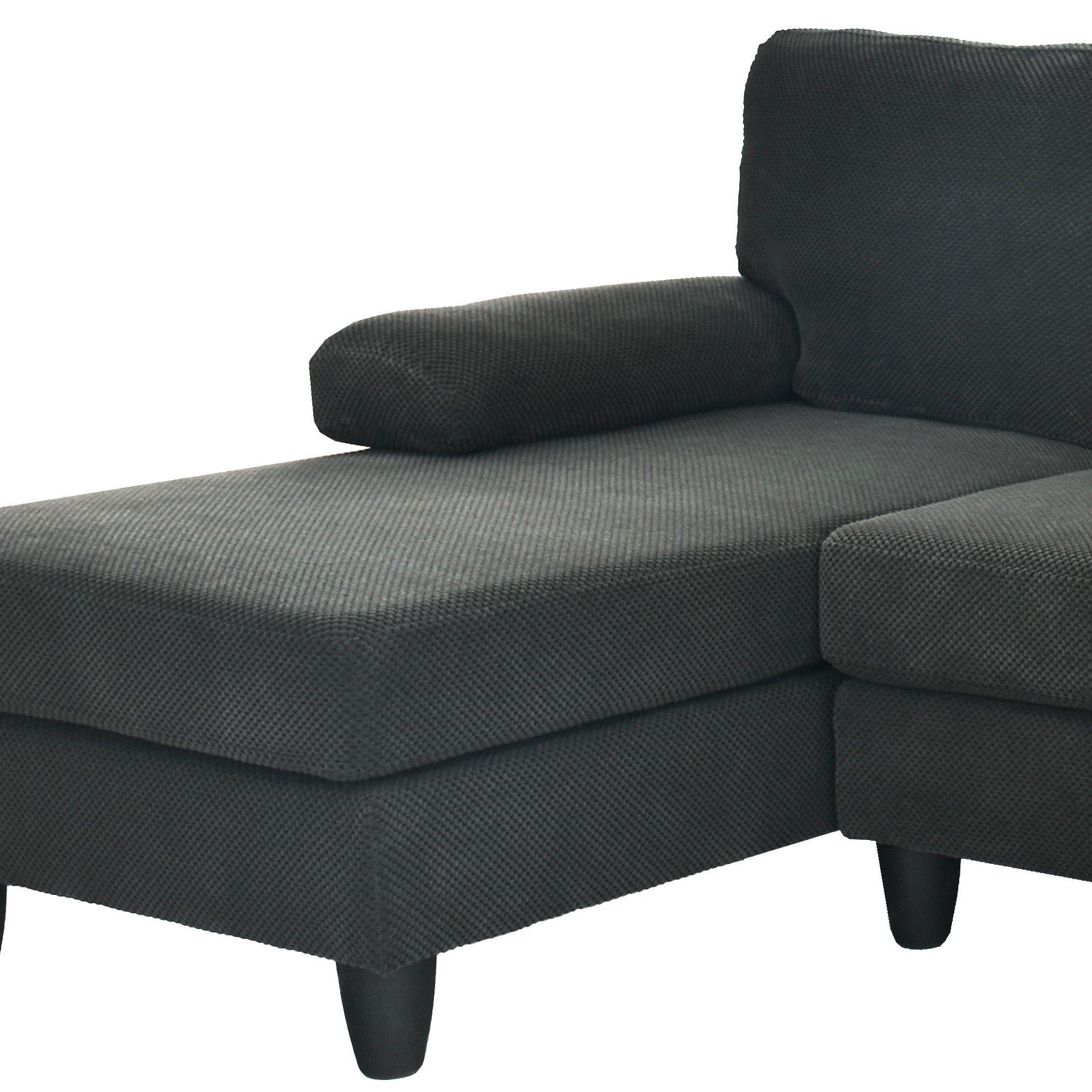 Dark Gray - Urban Meuble - U-Shaped Dual Chaise Sectional Sofa - 13