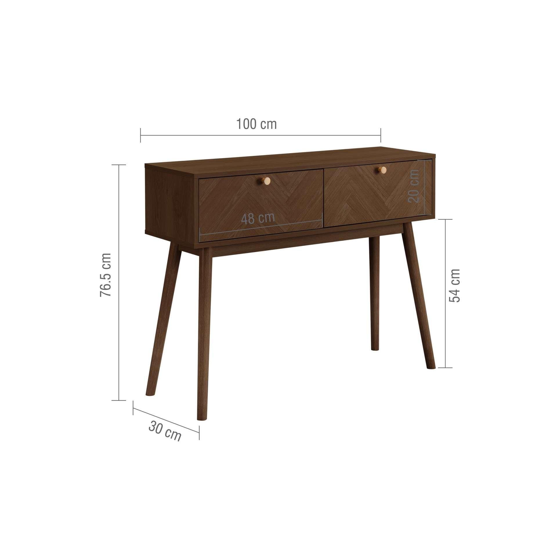 Brown - Birlea - Herringford Console Table - 9