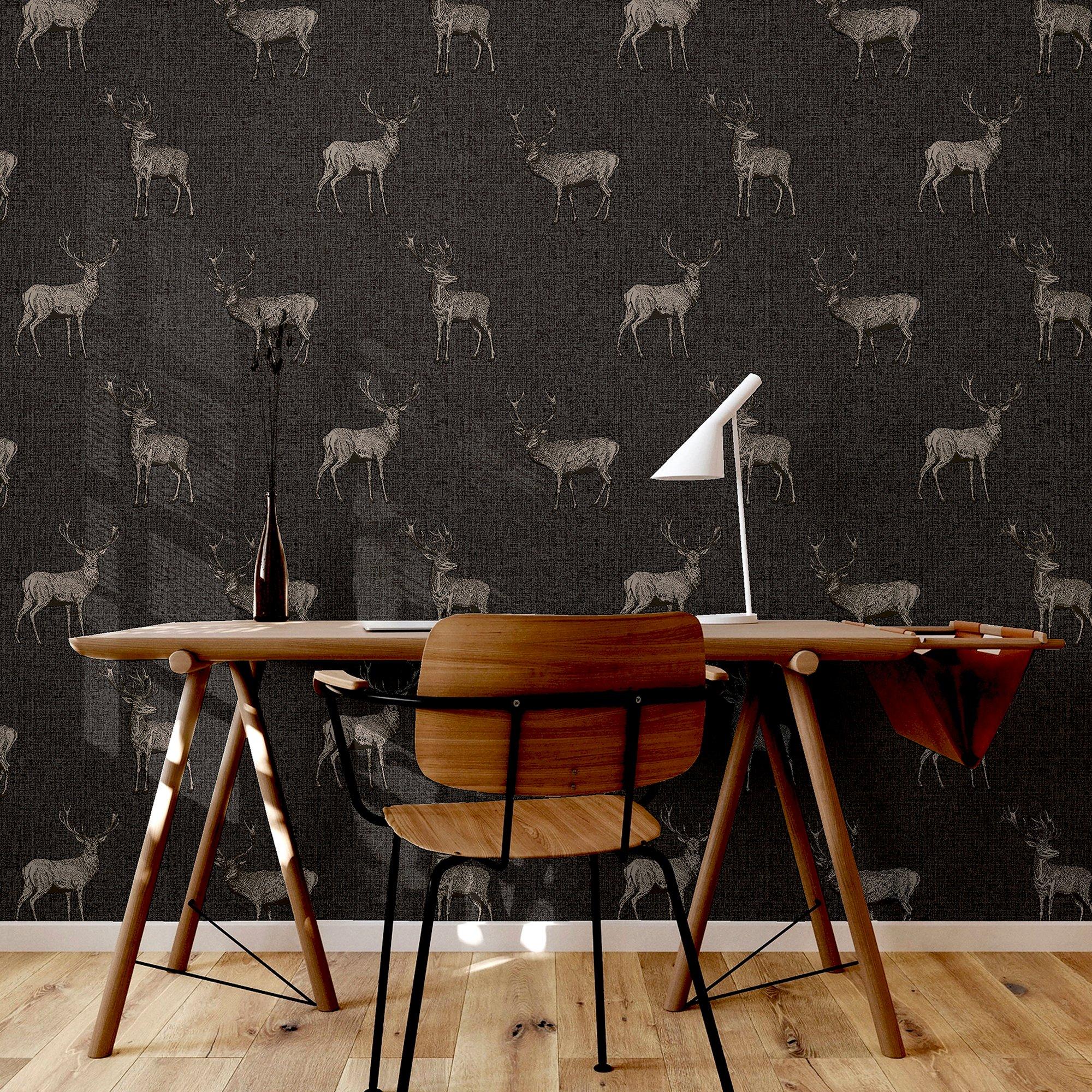 Charcoal & Copp - Arthouse - Heritage Stag Charcoal/Copper sw12 - 7